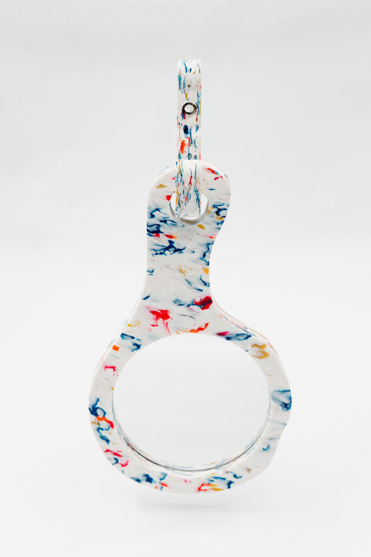 Flat Plastic Hand Mirror