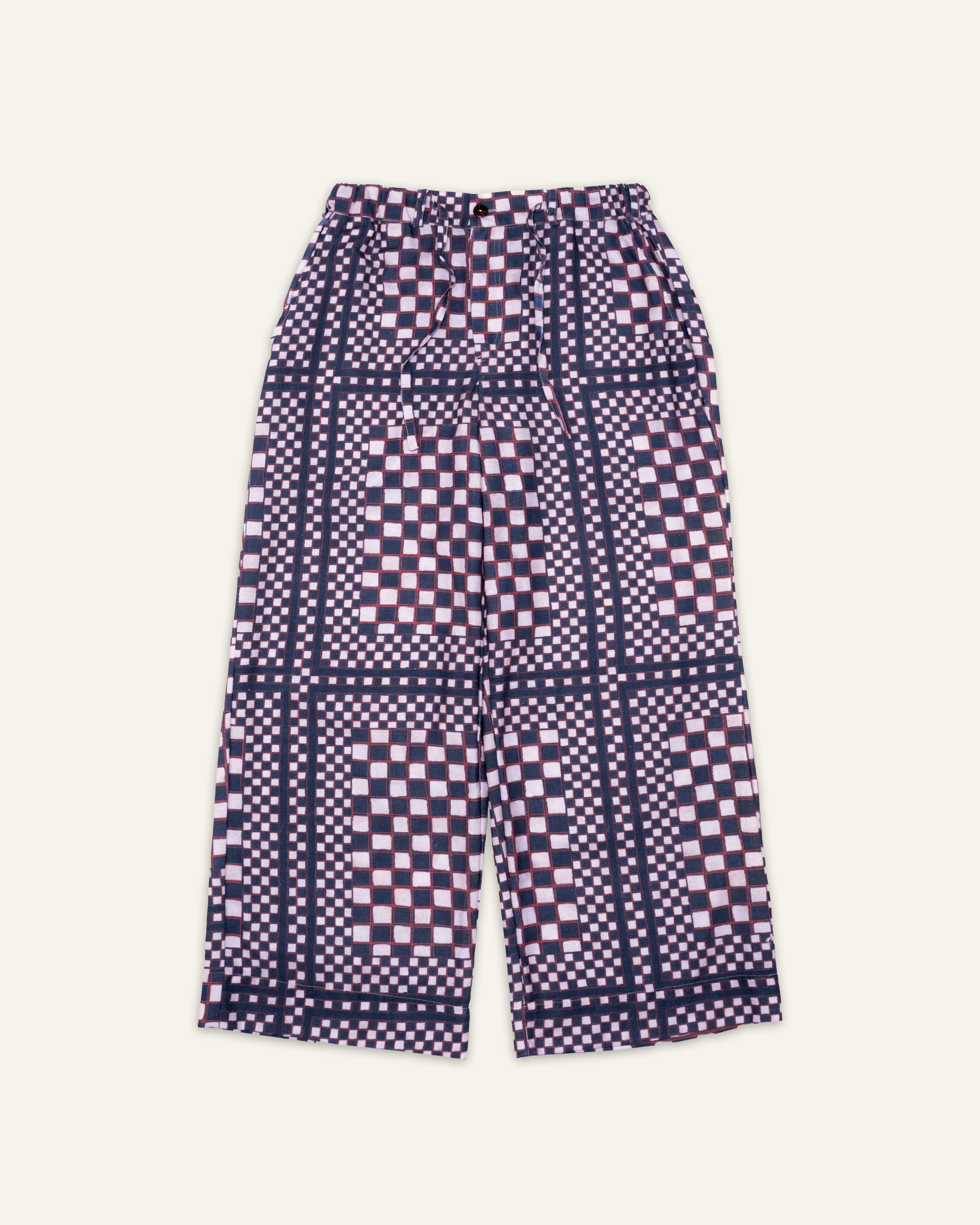 Framed Batik Easy Pants