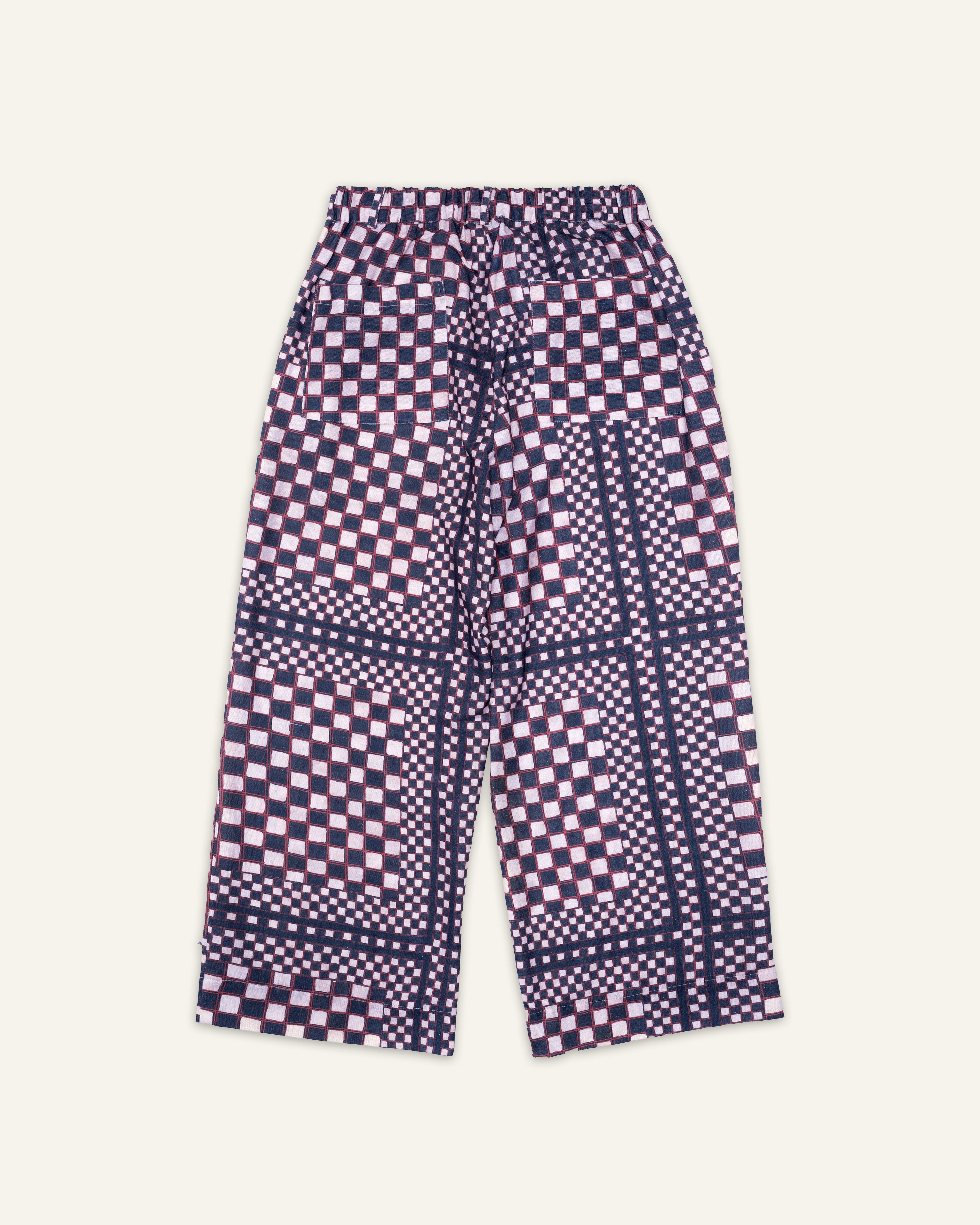 Framed Batik Easy Pants
