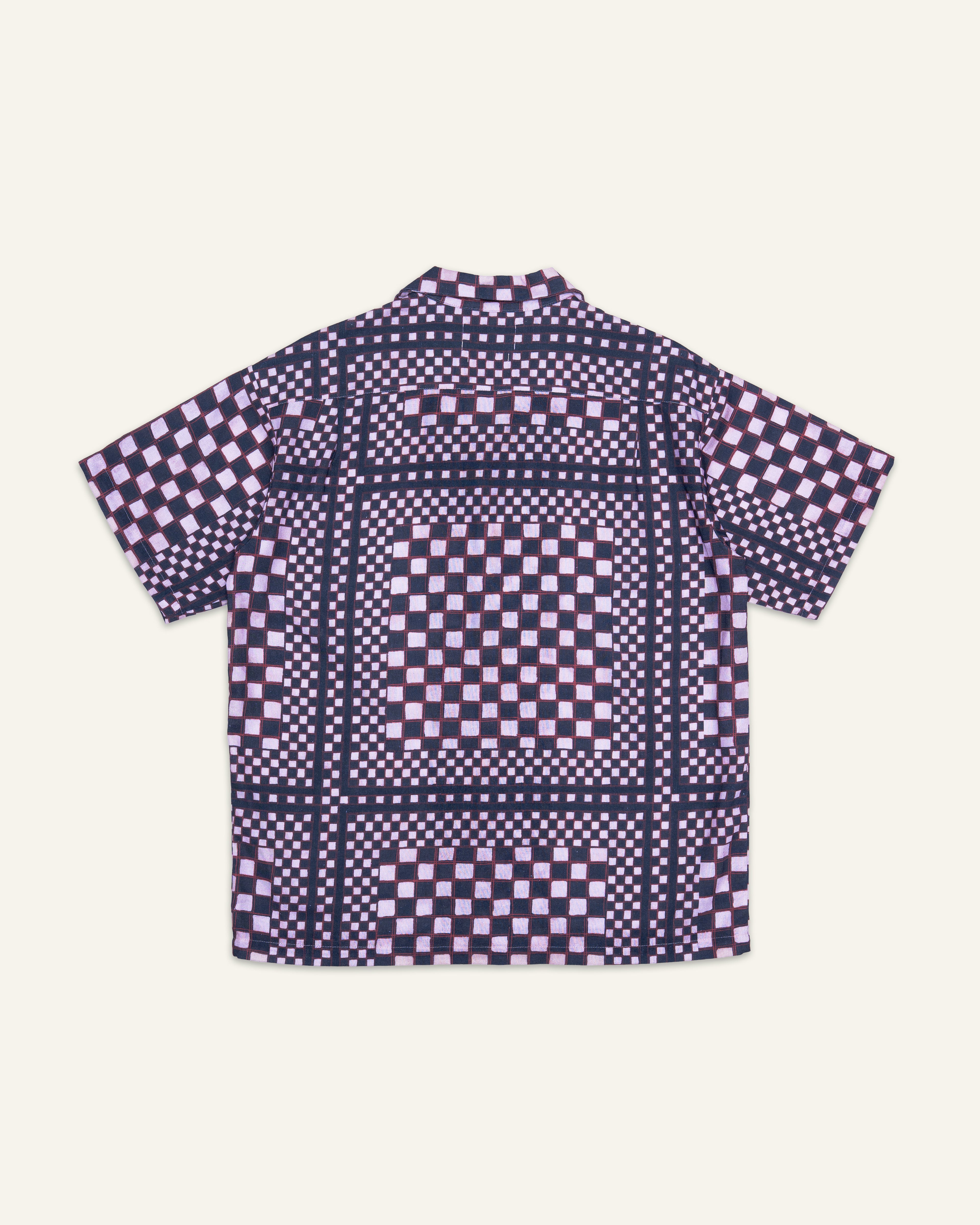 Framed Batik Short Sleeve Shirt