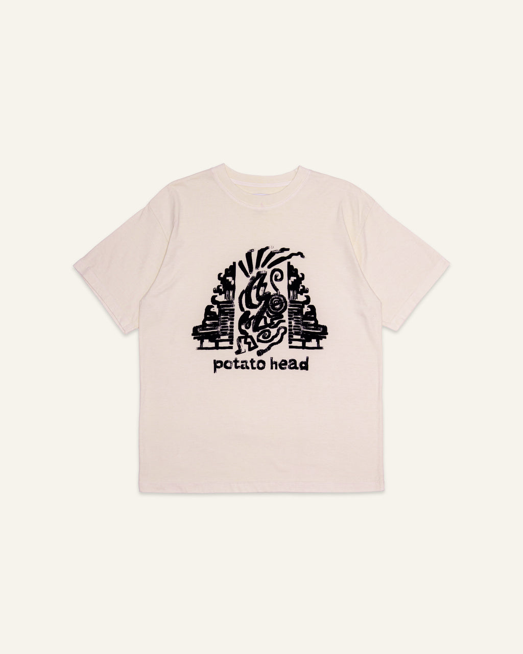 Gapura Plant Dye T-Shirt Natural