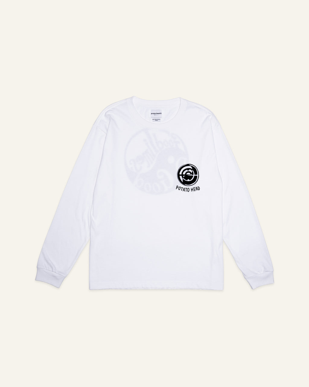 Good Times, Do Good Long Sleeve T-Shirt Off White