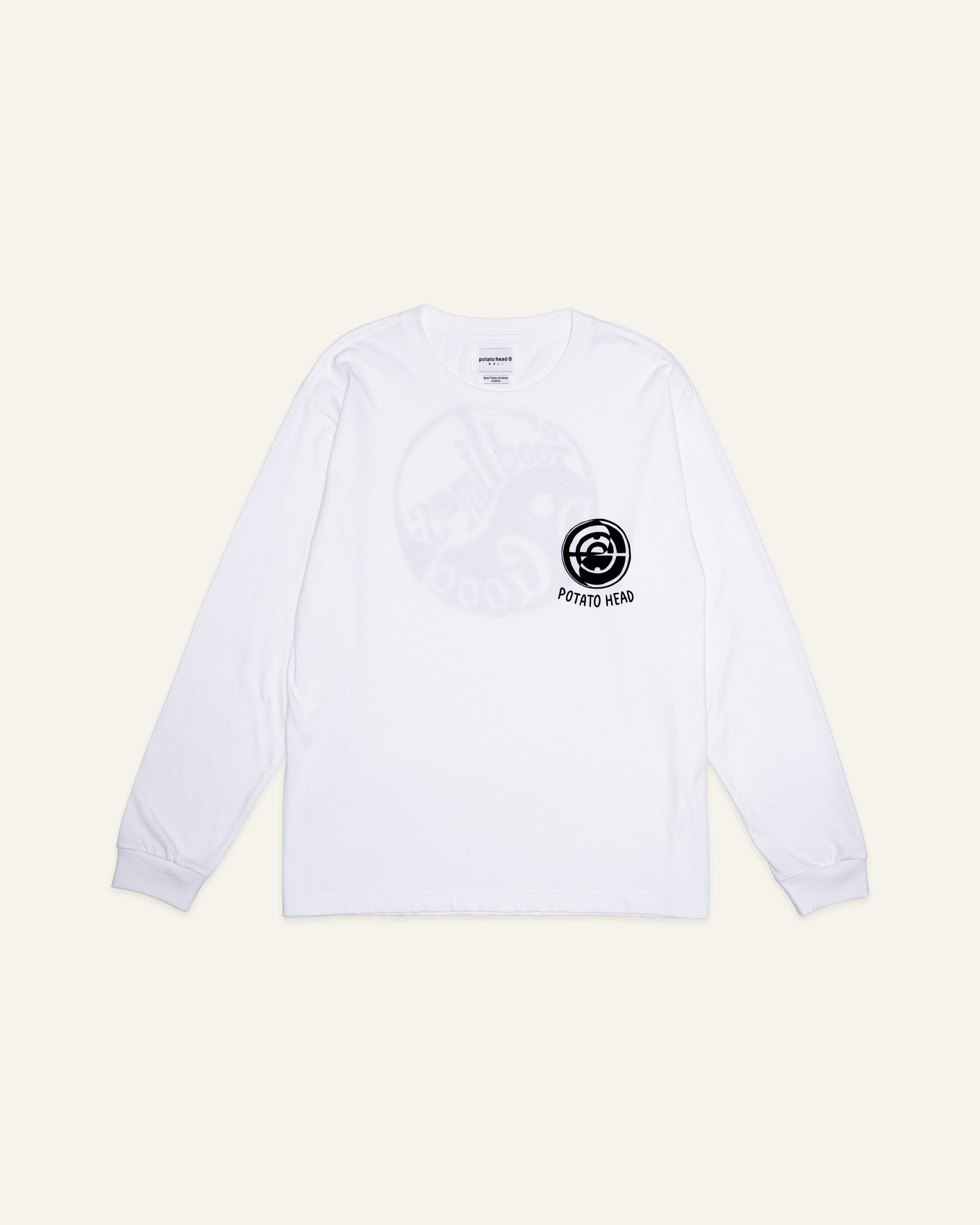 Good Times, Do Good Long Sleeve T-Shirt Off White