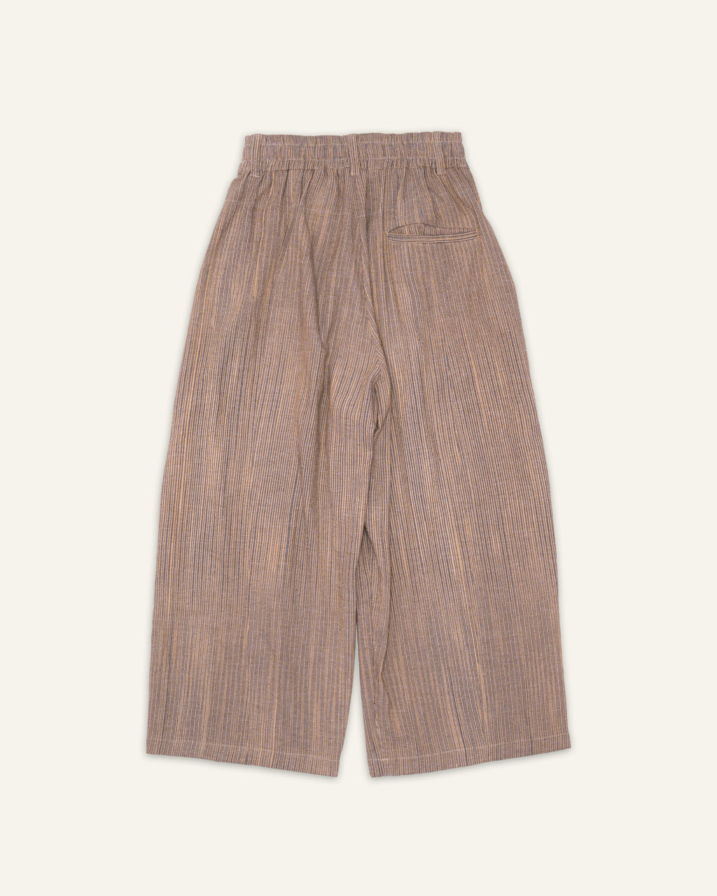Handloom Curve Trousers Beige