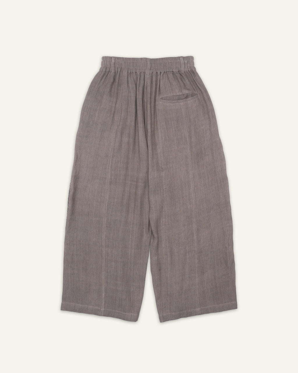 Handloom Curve Trousers Grey