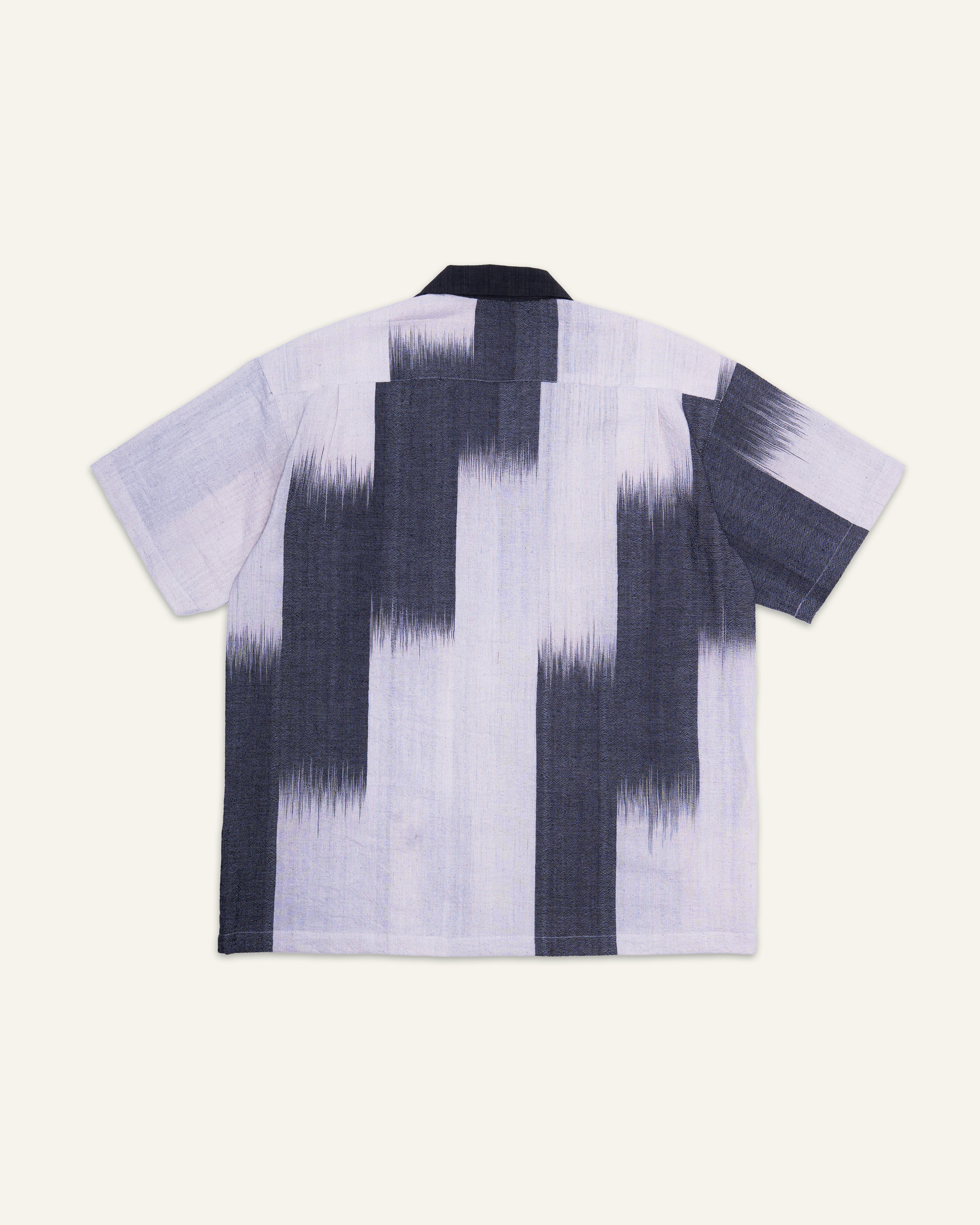 Ikat Short Sleeve Shirt Off White