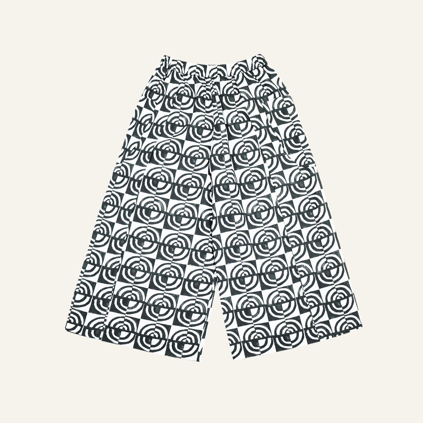 Monogram Block Print Sarong Pants