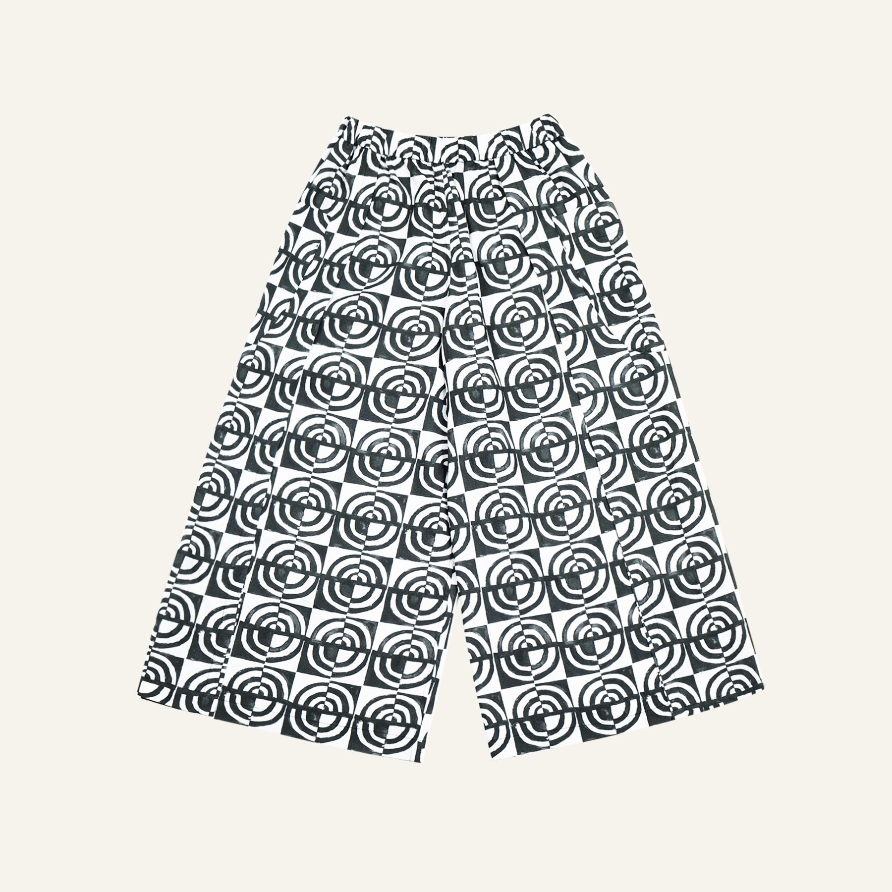 Monogram Block Print Sarong Pants