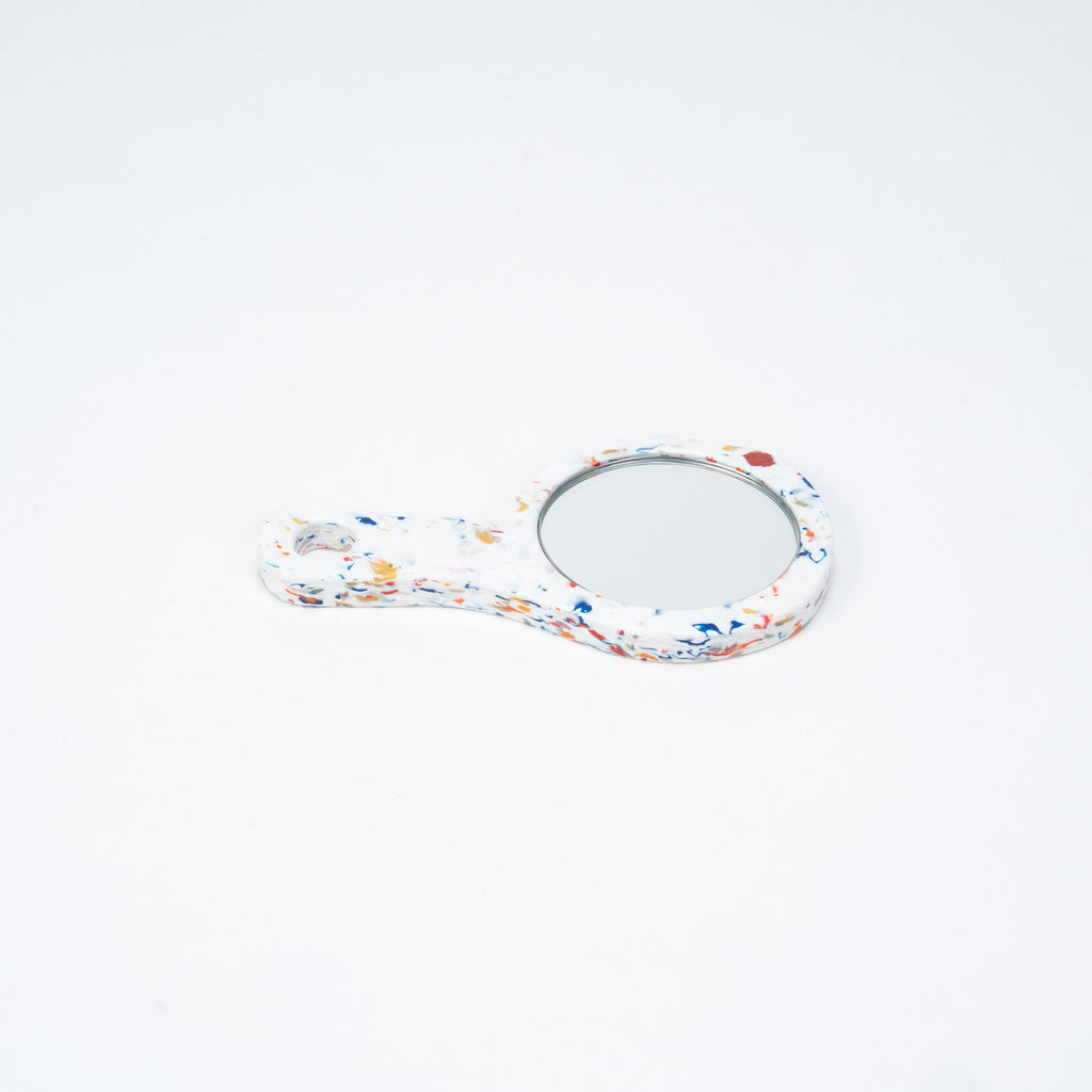 Flat Plastic Hand Mirror