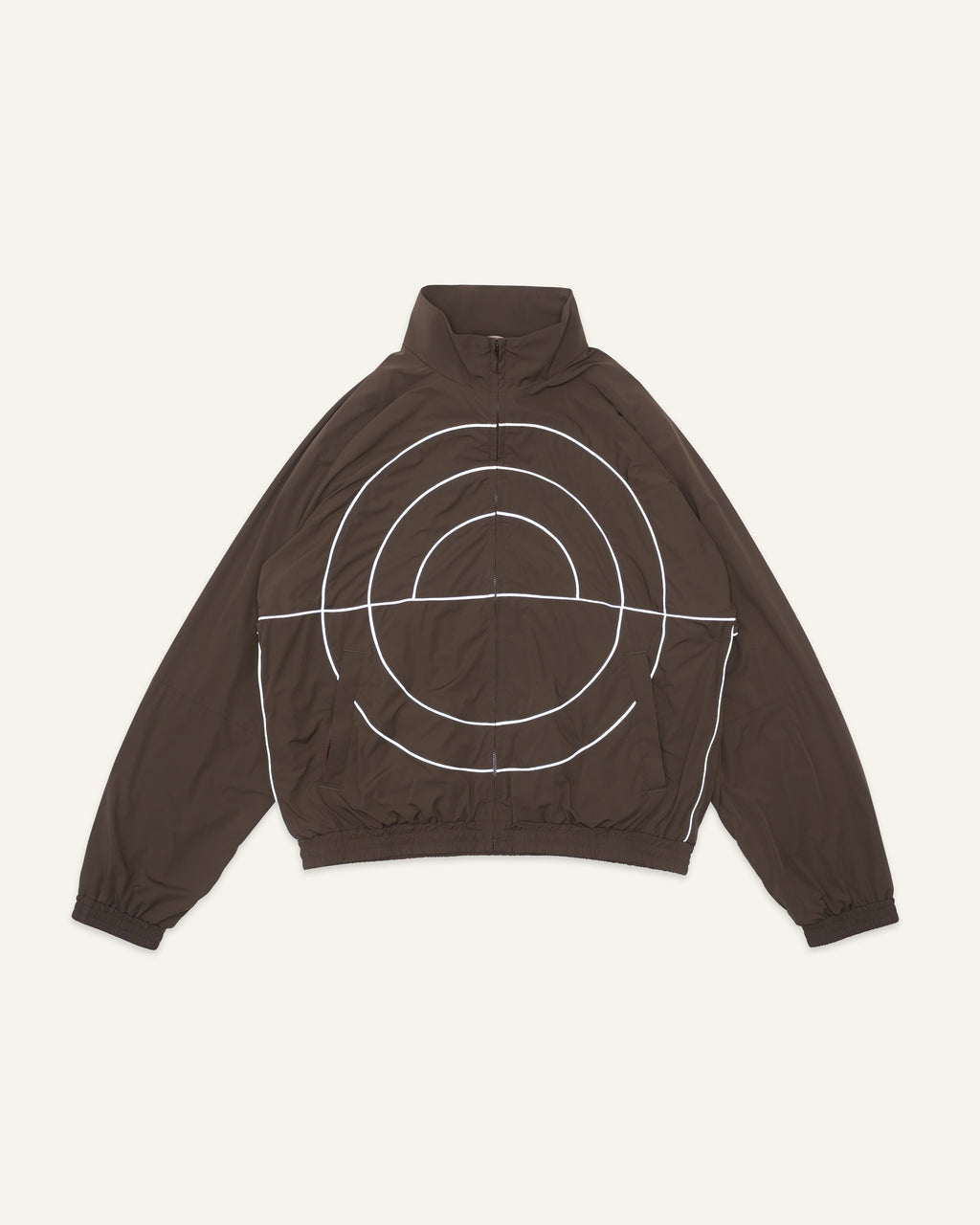 Nylon Track Jacket Olive