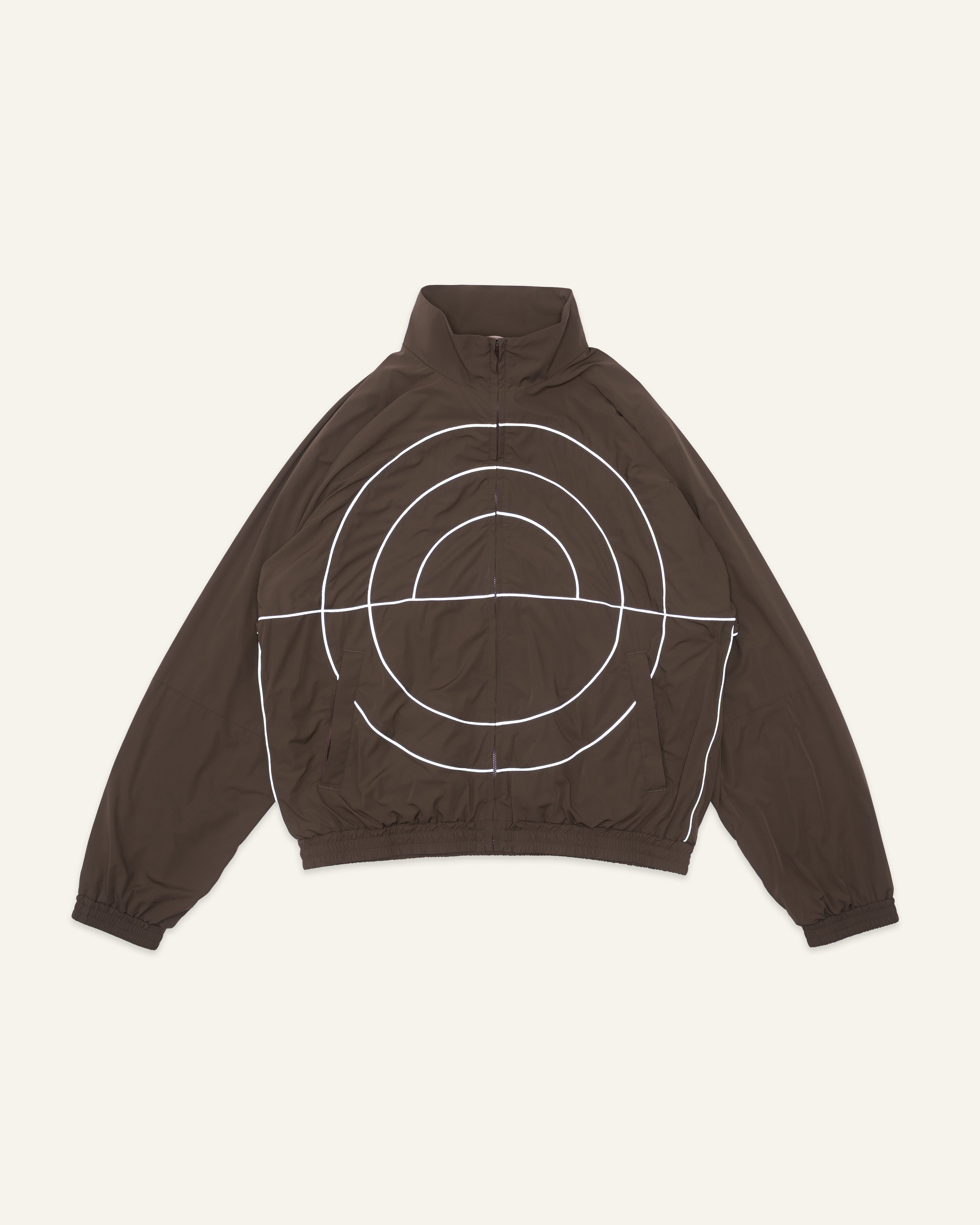 Nylon Track Jacket Olive
