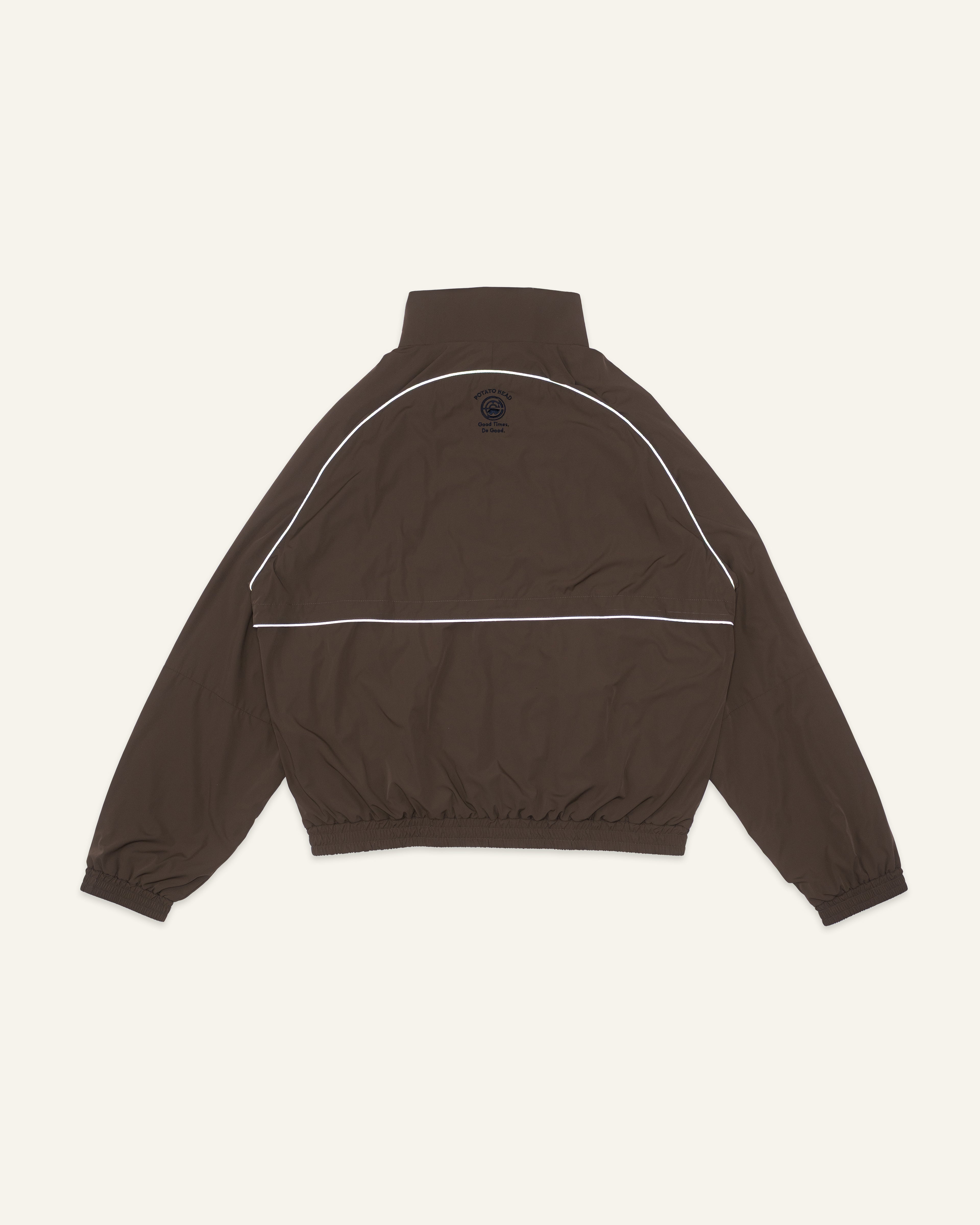 Nylon Track Jacket Olive