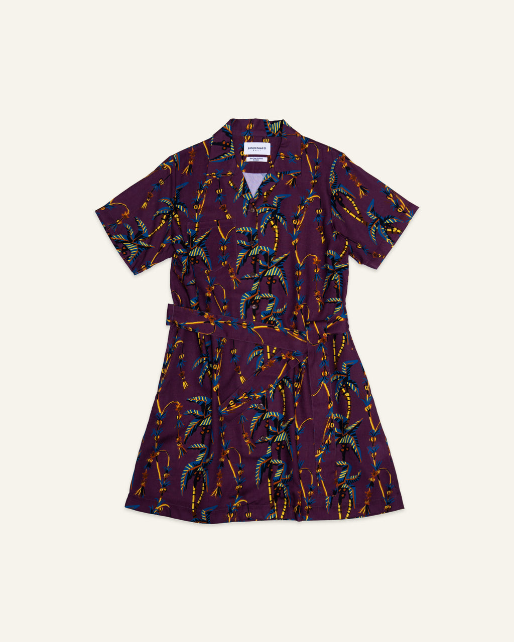Penjor Shirt Dress Purple