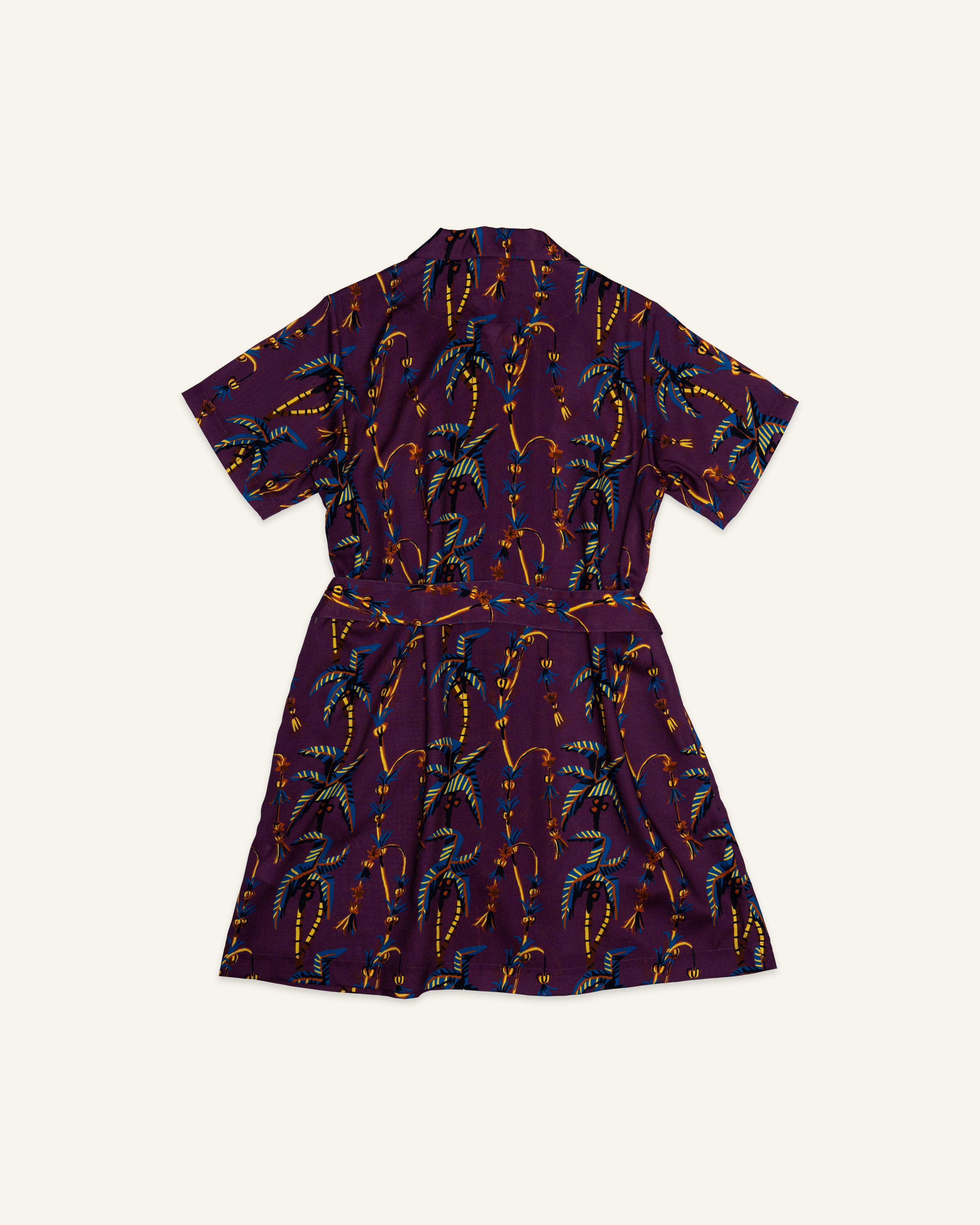 Penjor Shirt Dress Purple