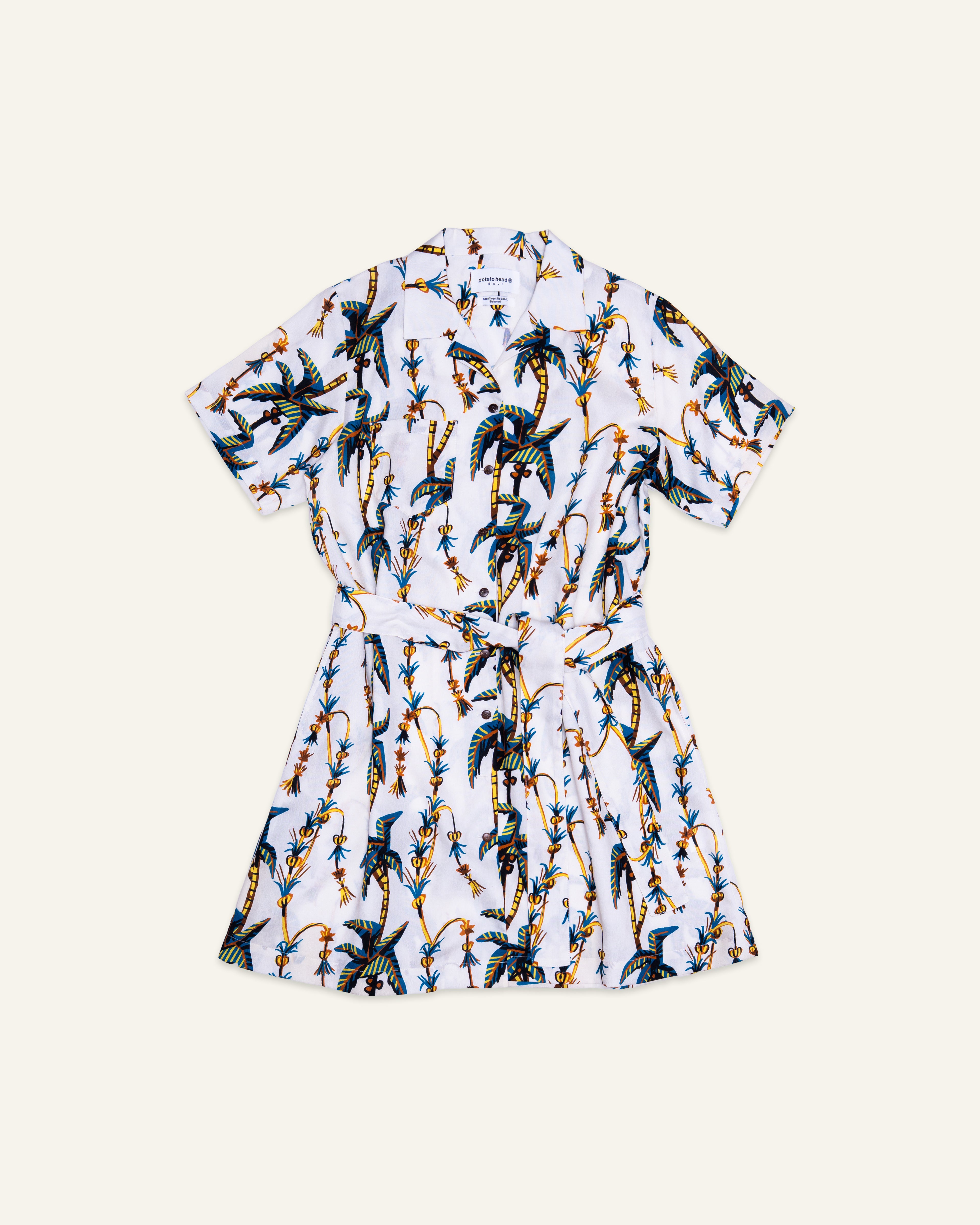 Penjor Shirt Dress Off White
