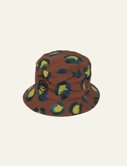 Printed Bucket Hat (Animal Brown)