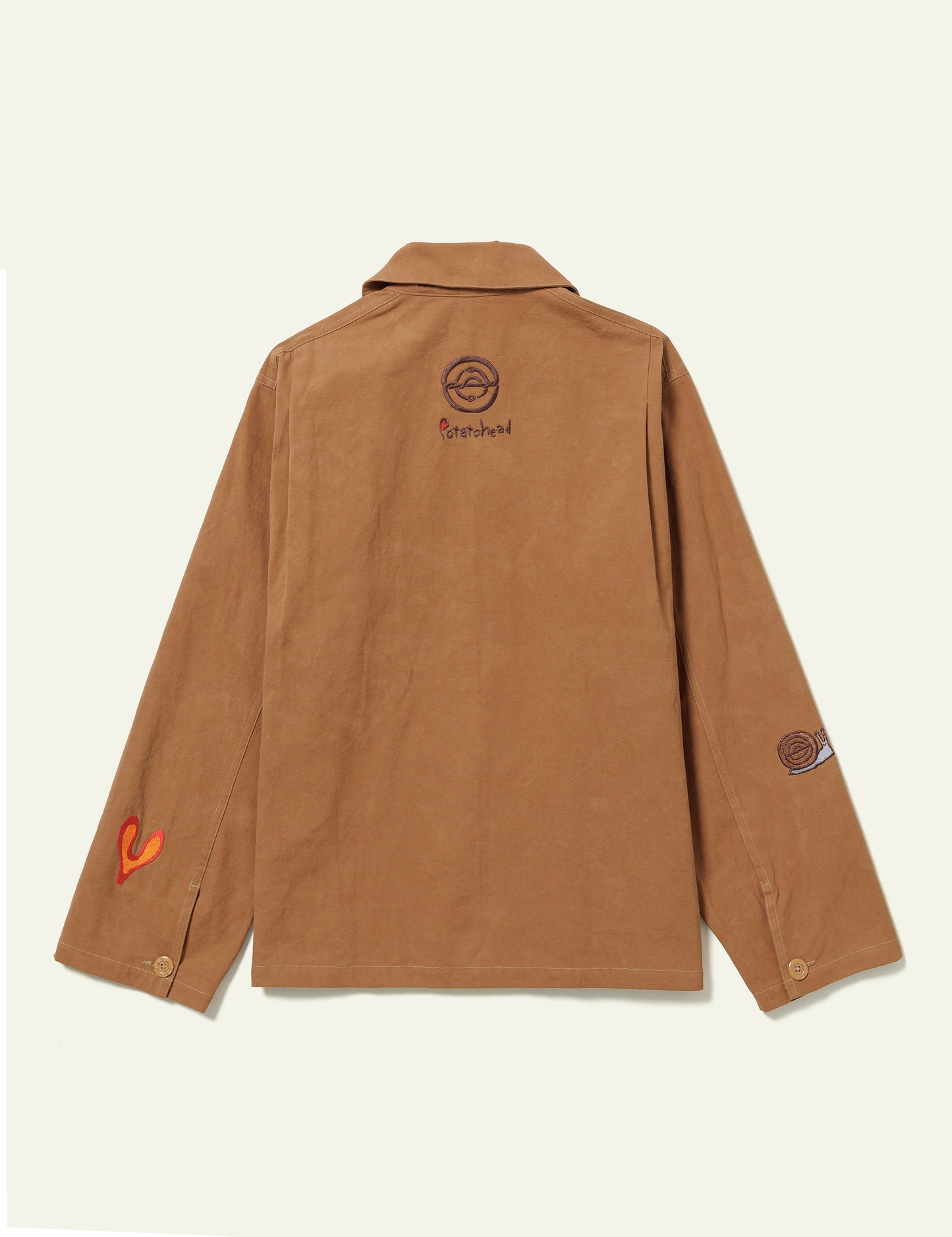 Natural Dyed Work Jacket (Light Brown)