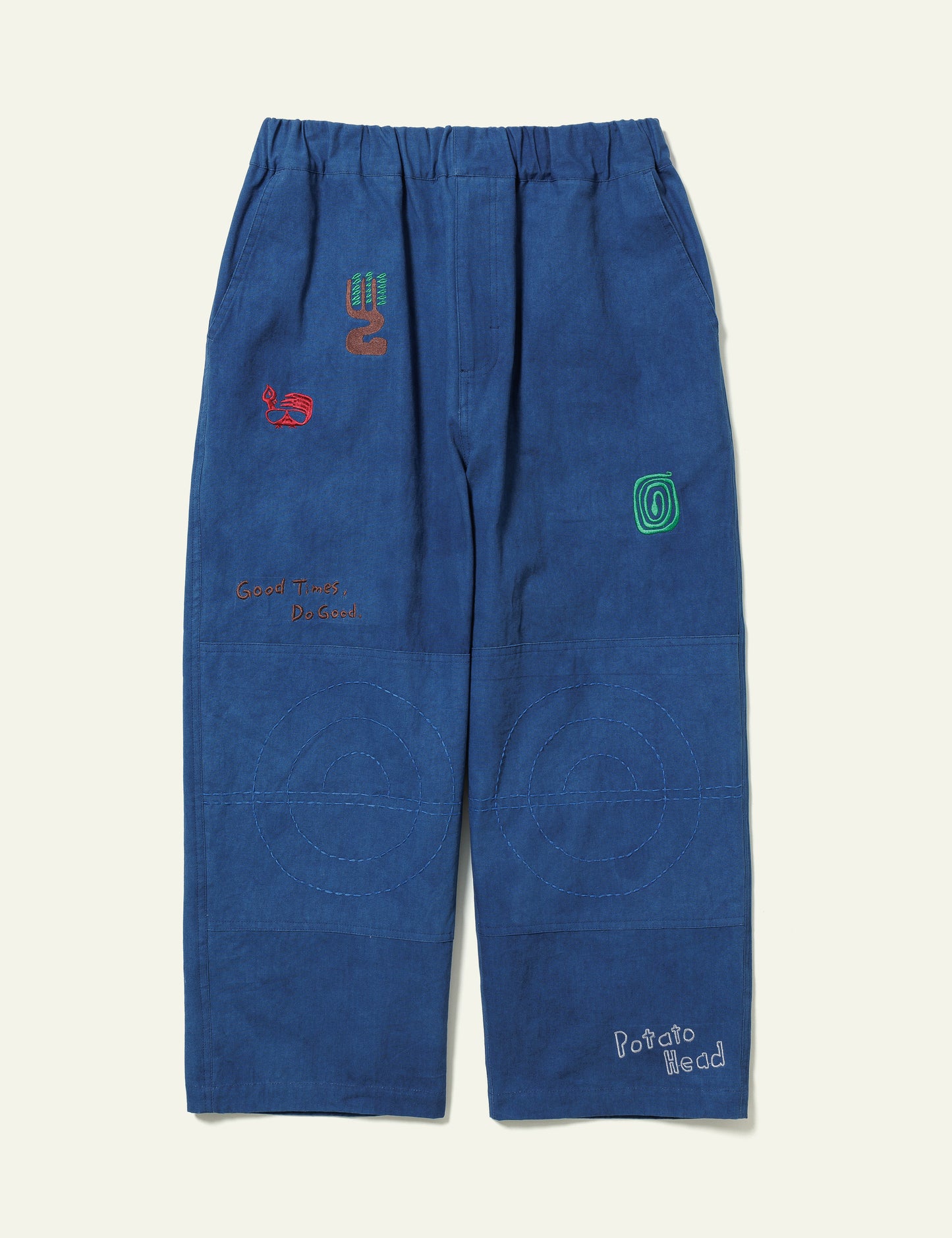 Natural Dyed Work Pants (Indigo)