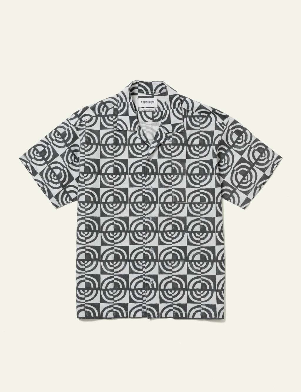 Monogram Block Print Short Sleeve Shirt