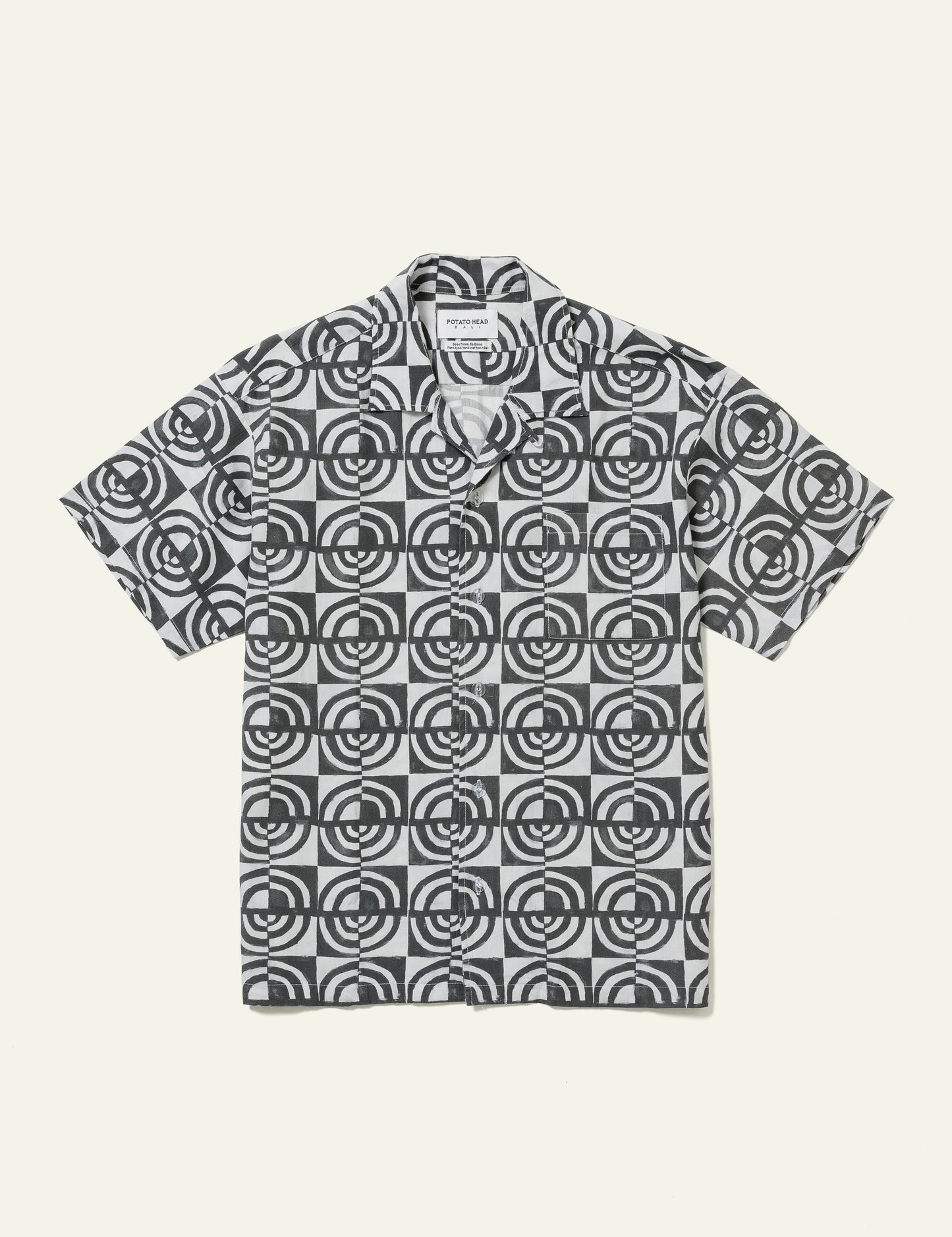 Monogram Block Print Short Sleeve Shirt