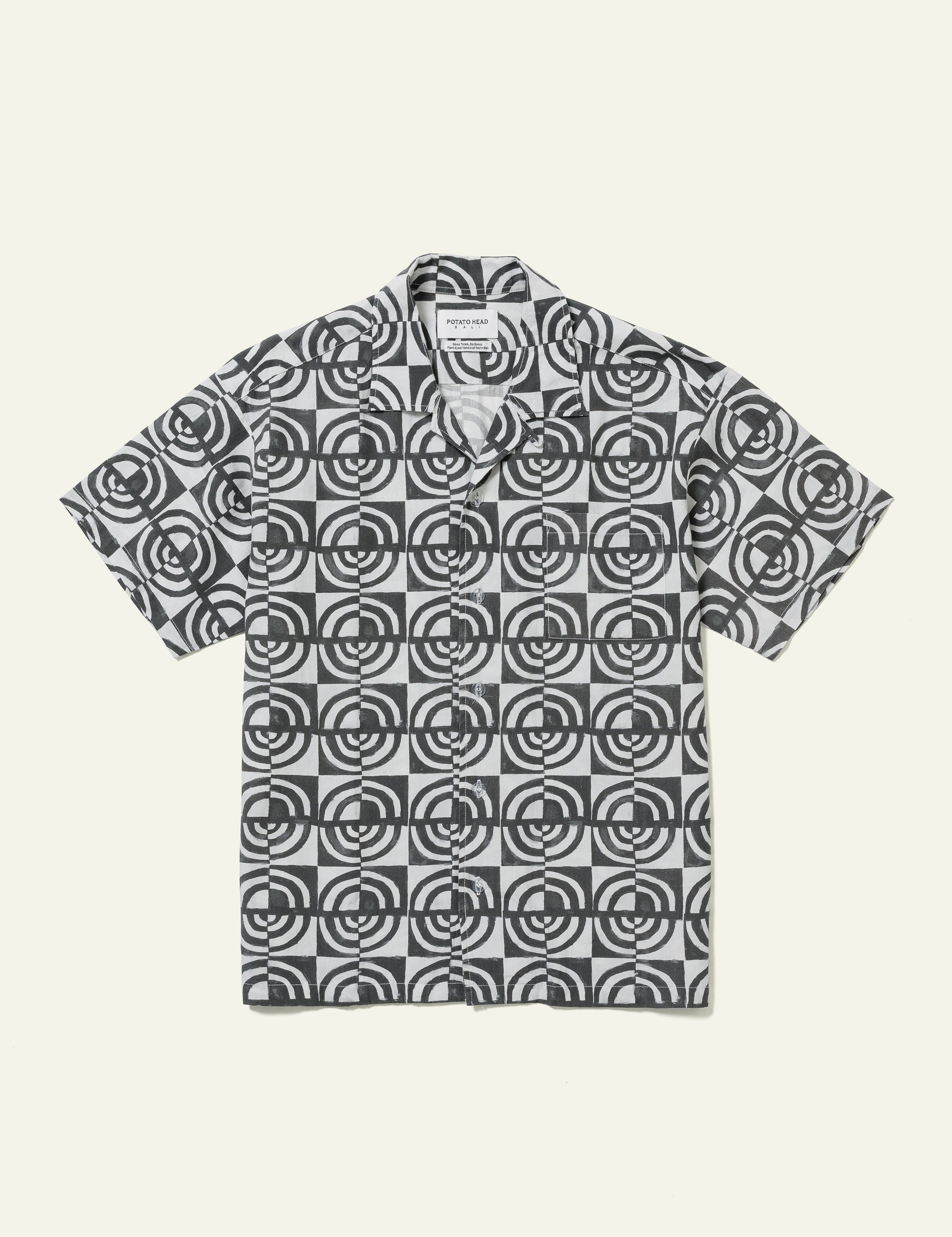 Monogram Block Print Short Sleeve Shirt