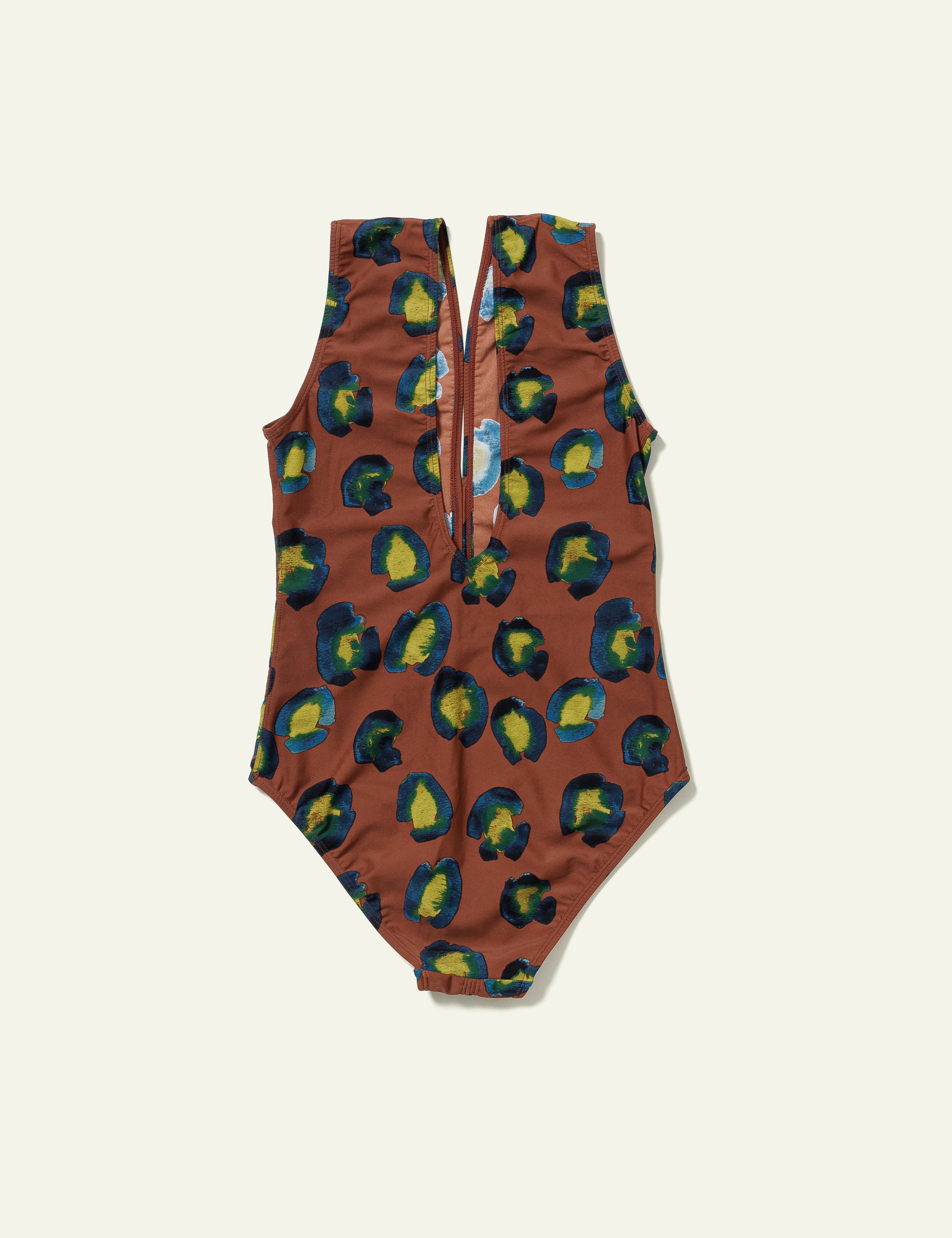 Printed Swimsuit (Animal Brown)