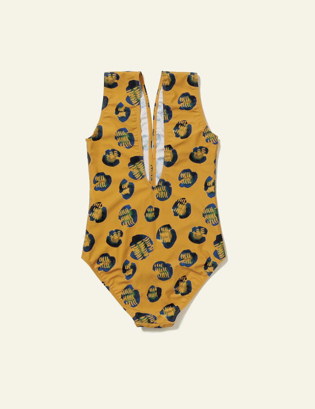 Printed Swimsuit (Animal Mustard)