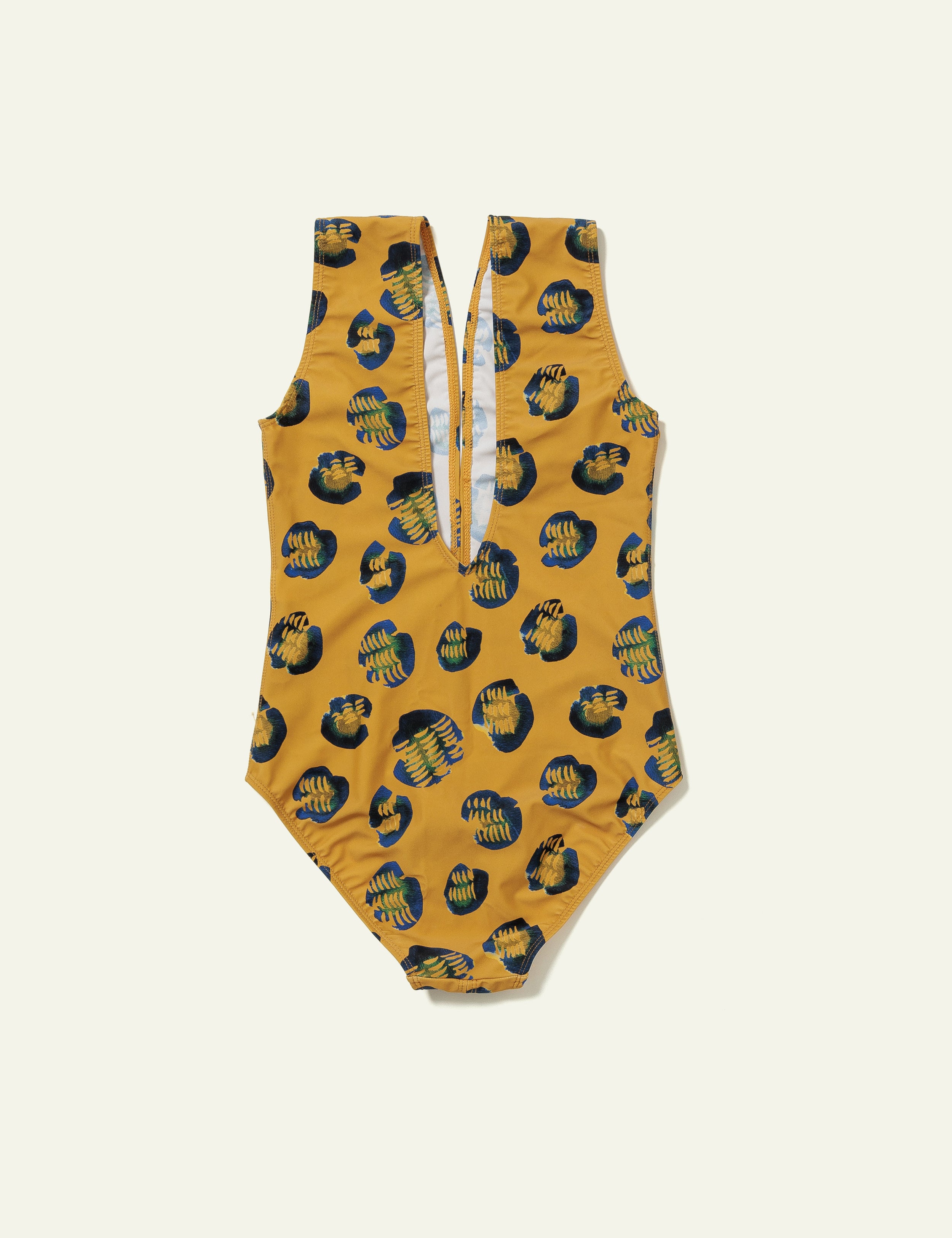 Printed Swimsuit (Animal Mustard)