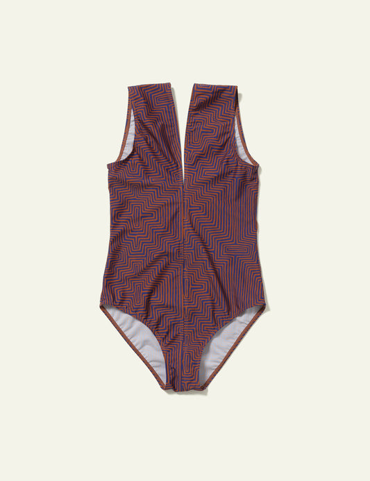 Printed Swimsuit (Geometric)
