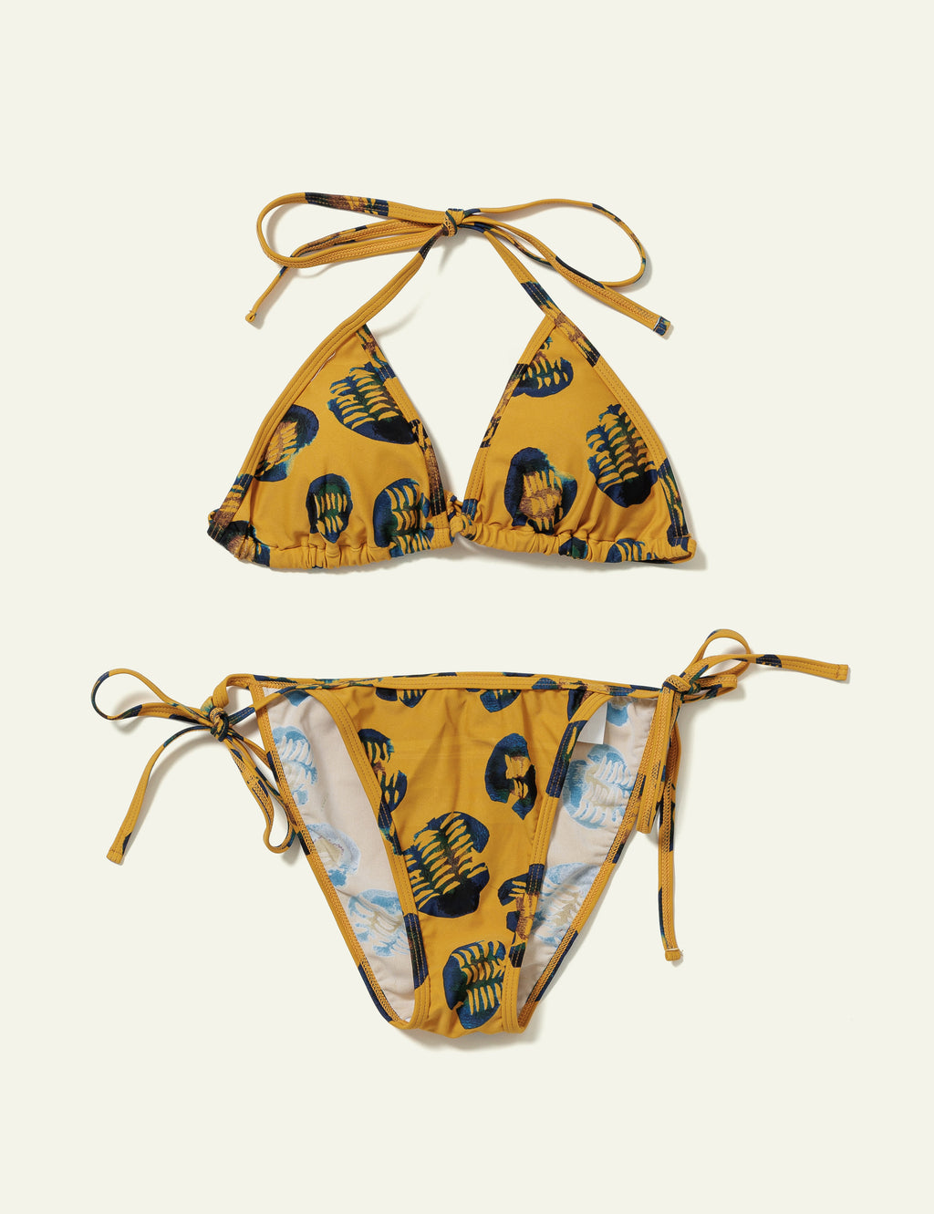 Printed Bikini (Animal Mustard)