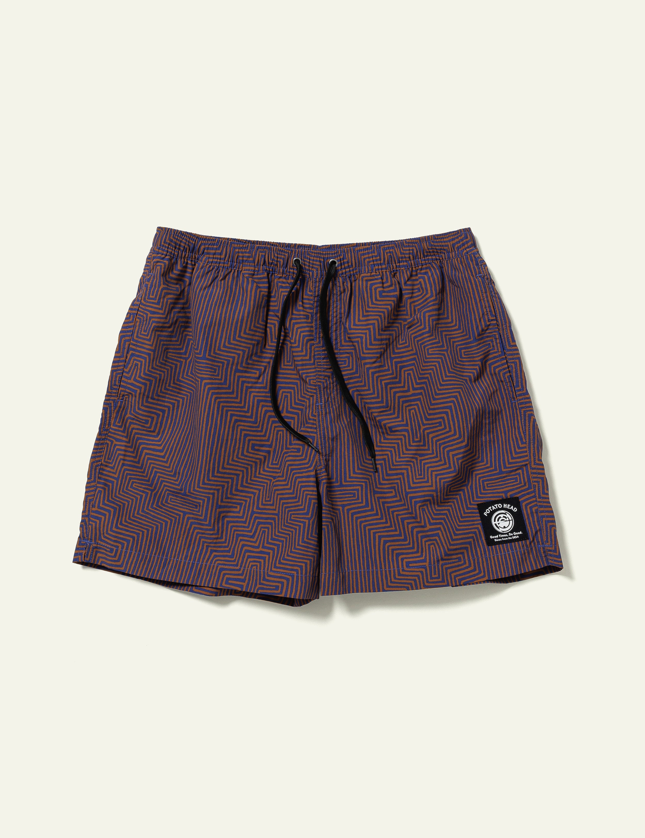 Printed Swim Shorts (Geometric)