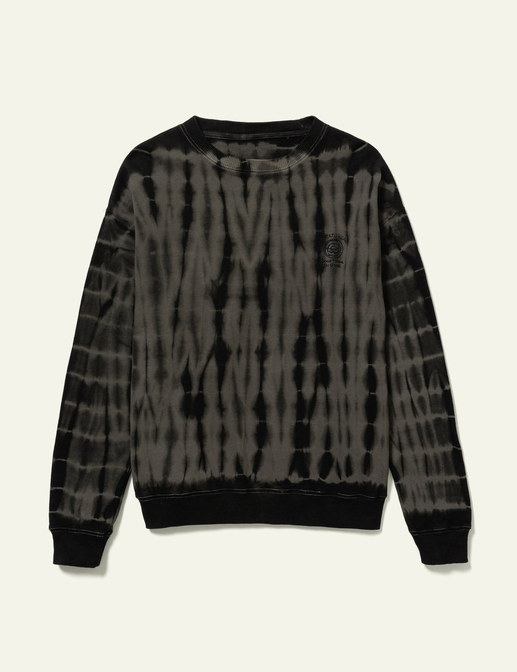 Tie Dye Crewneck Sweater (Black)