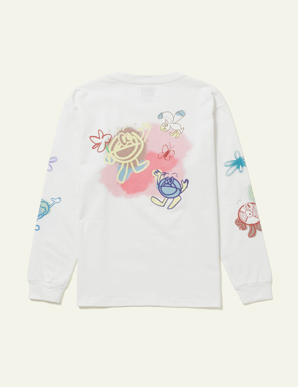 Eco Friends-Bli Made Long Sleeve T-Shirts (Off White)