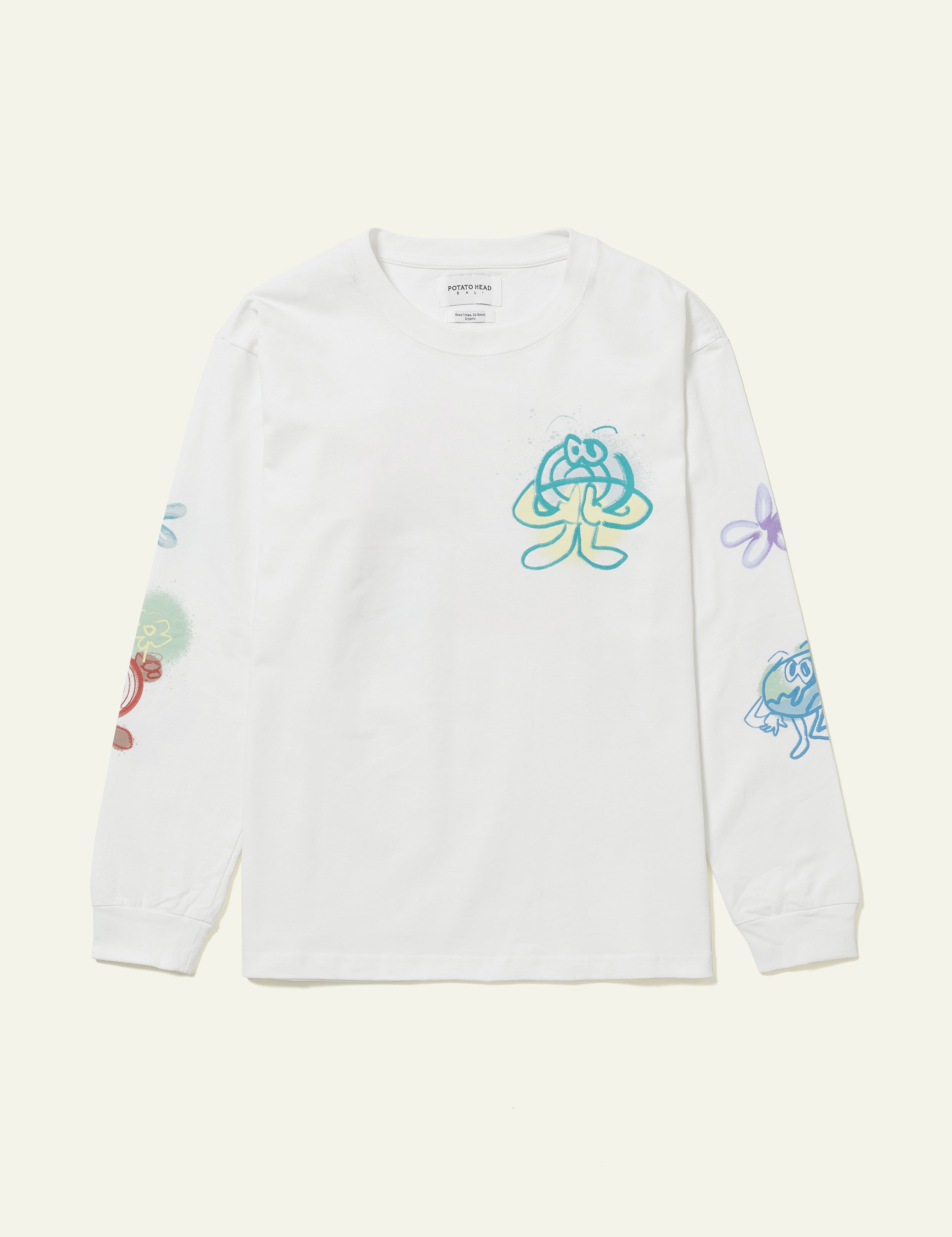Eco Friends-Bli Made Long Sleeve T-Shirts (Off White)