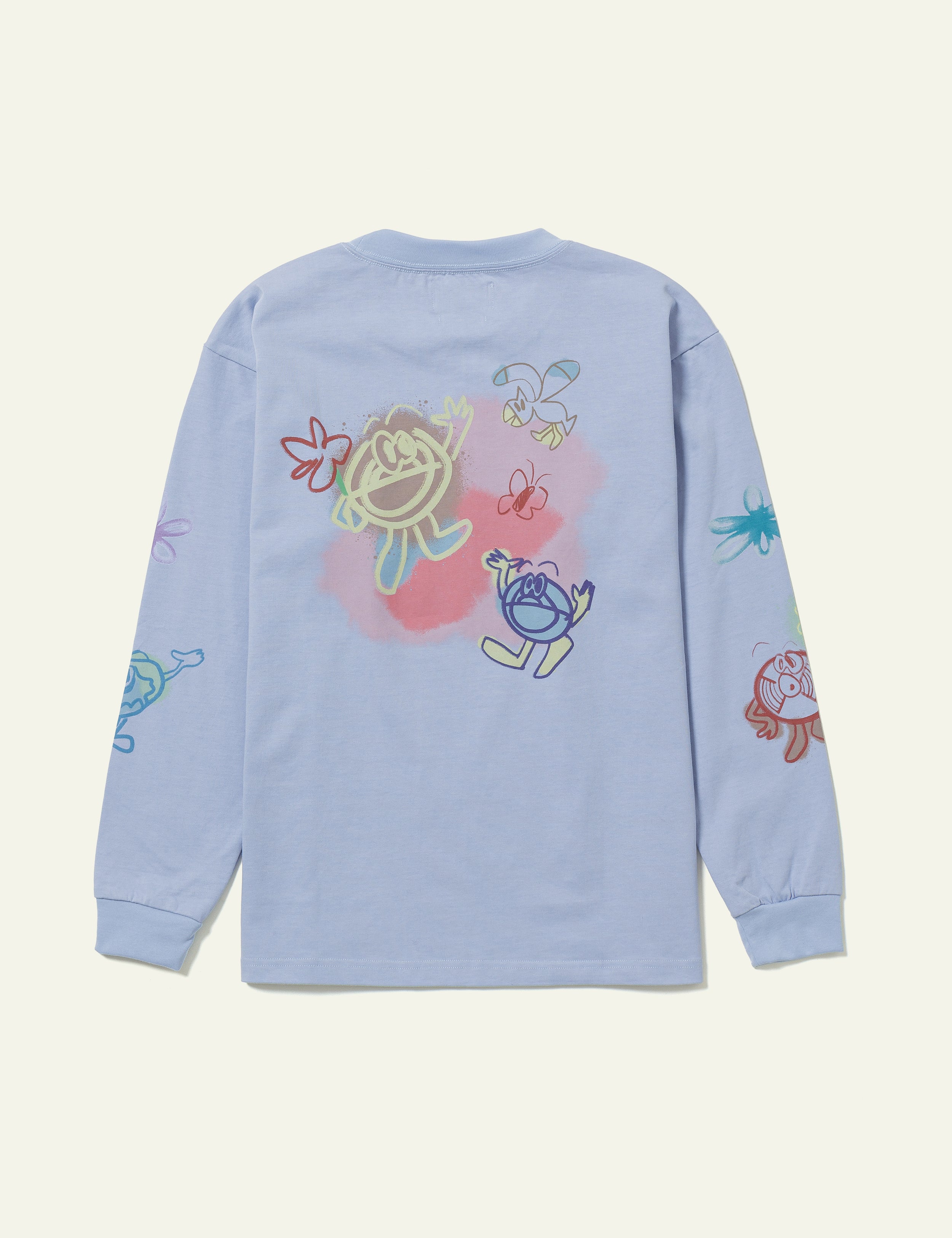 Eco Friends-Bli Made Long Sleeve T-Shirts (Watery)