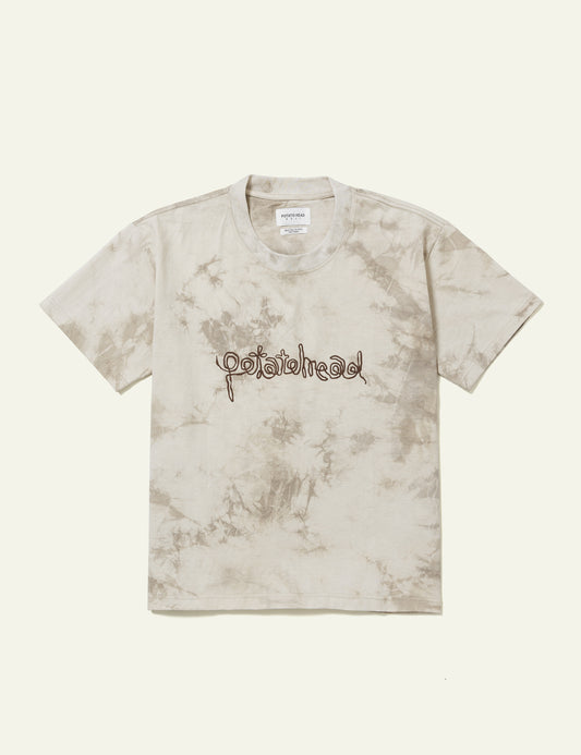 Peaceful Life Short Sleeve T-Shirts (White x Light Grey)