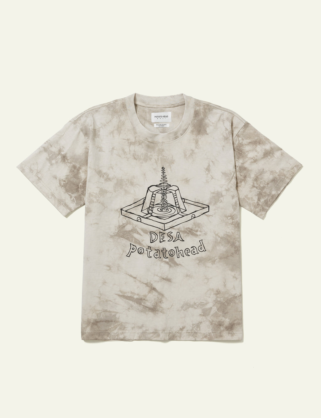 Desa Potato Head Short Sleeve T-Shirts (White x Light Grey)