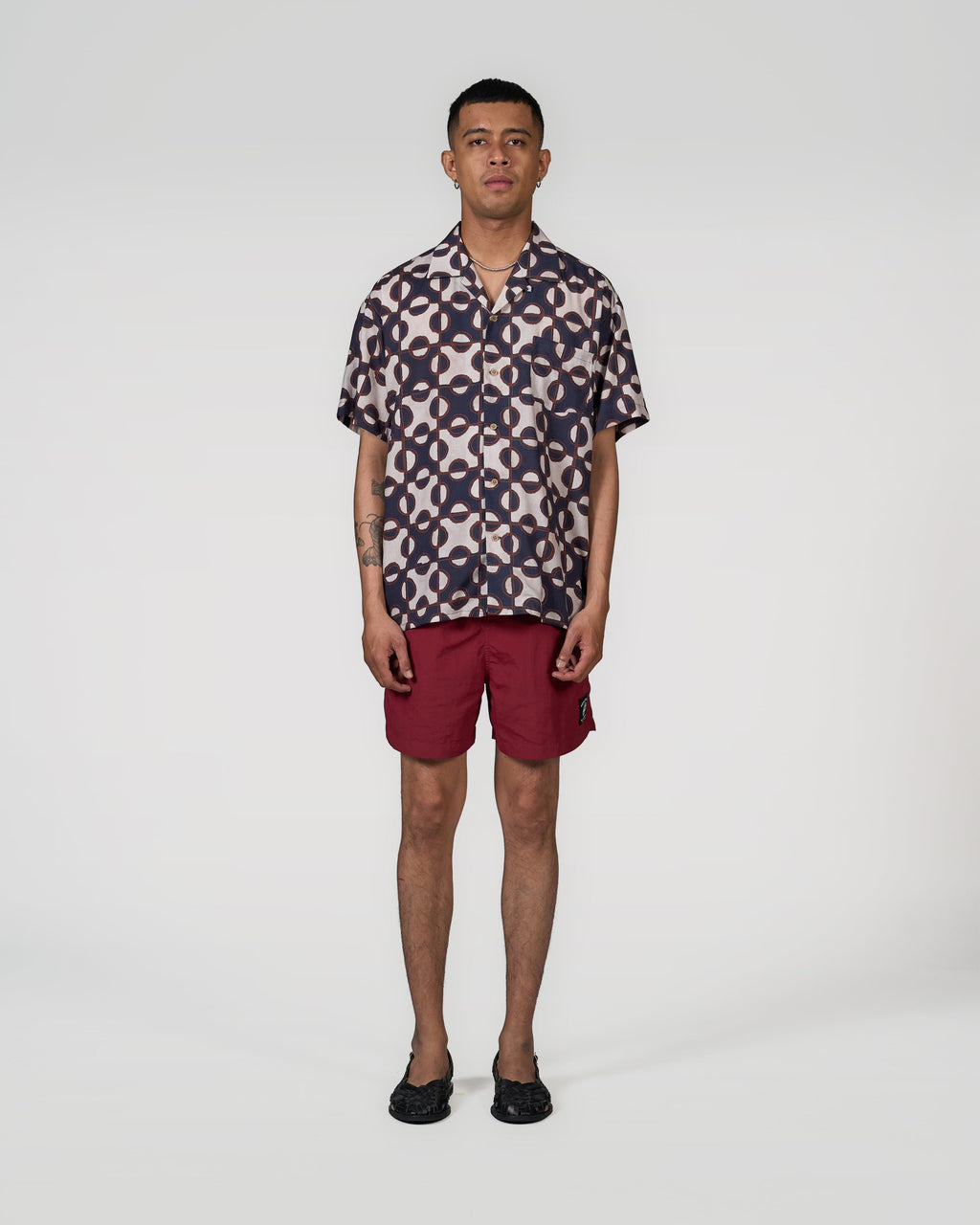 Batik Monogram Short Sleeve Shirt