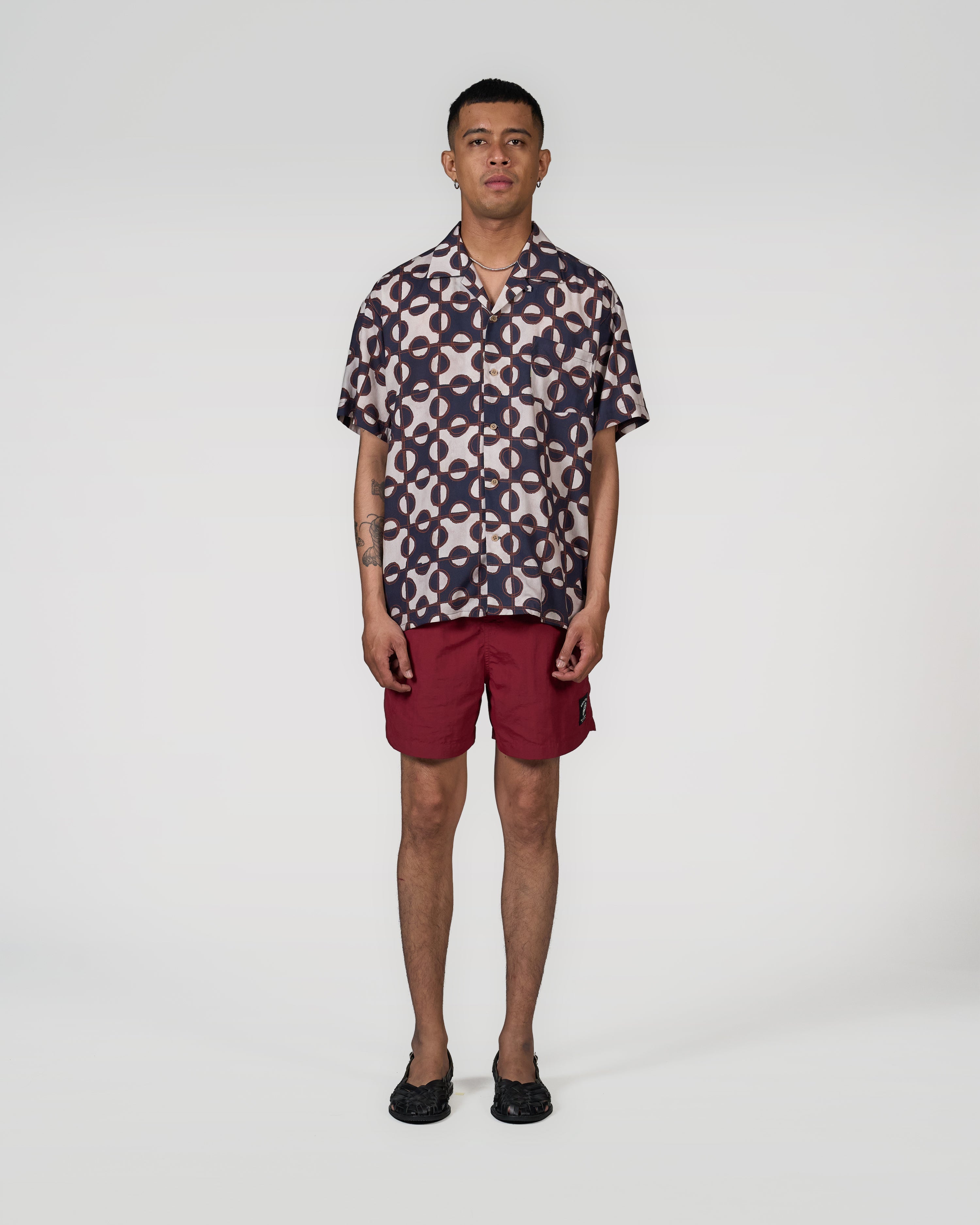 Batik Monogram Short Sleeve Shirt