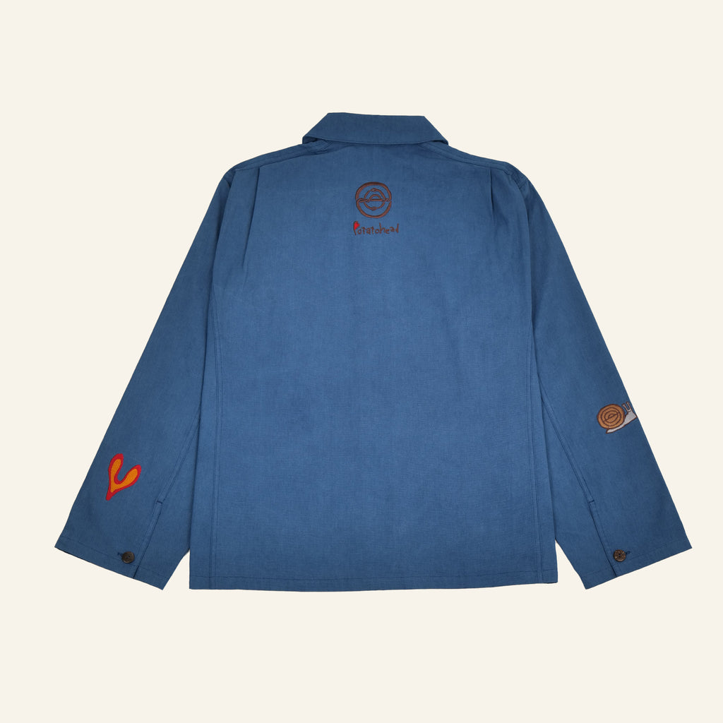 Natural Dyed Work Jacket (Indigo)