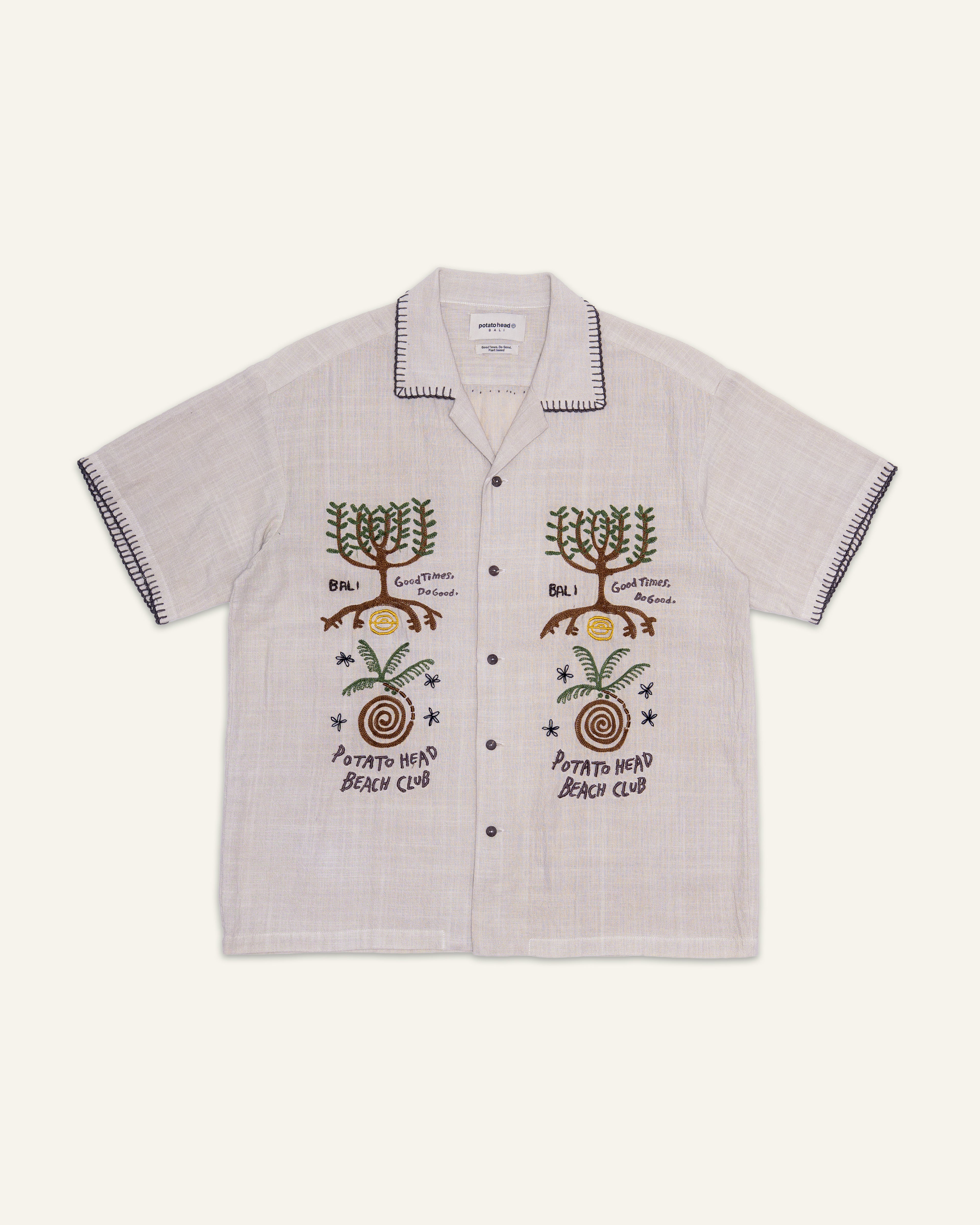 Seeds Of Life Short Sleeve Shirt Off White