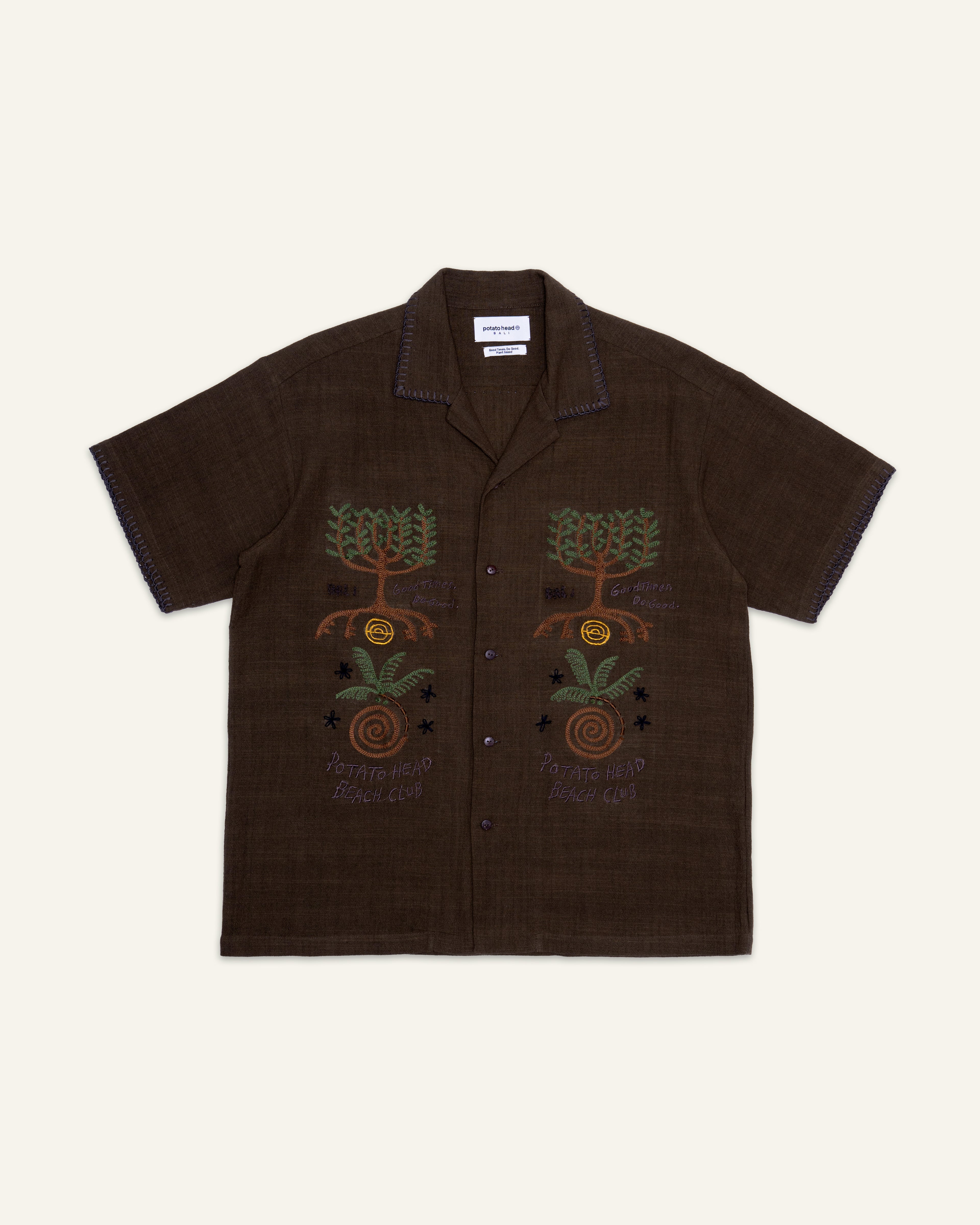 Seeds Of Life Short Sleeve Shirt Olive