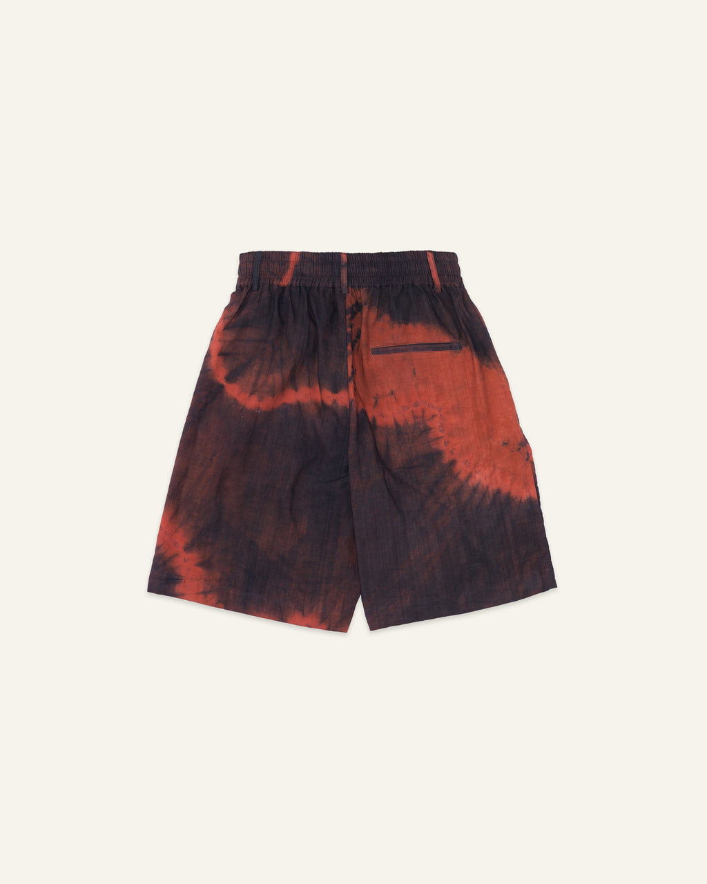 Tie Dye Oversized Shorts Brick