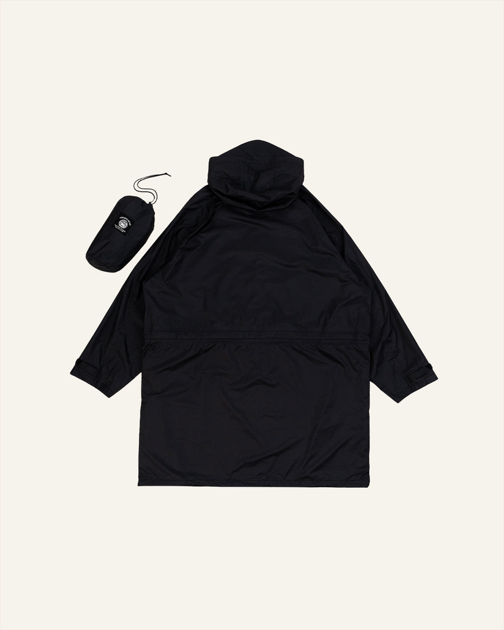 Utility Poncho Black