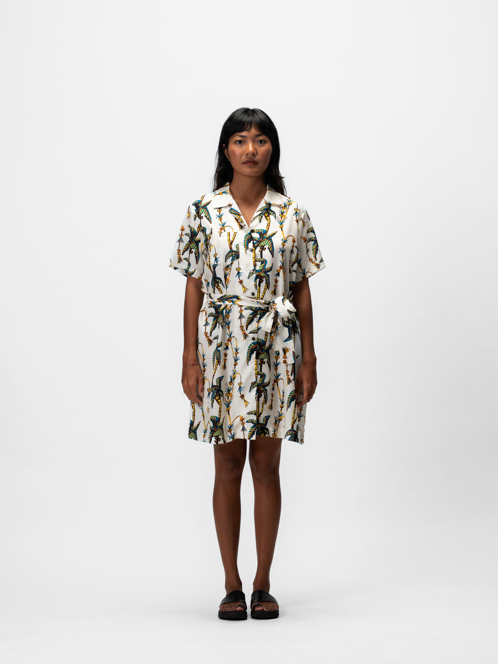 Penjor Shirt Dress Purple
