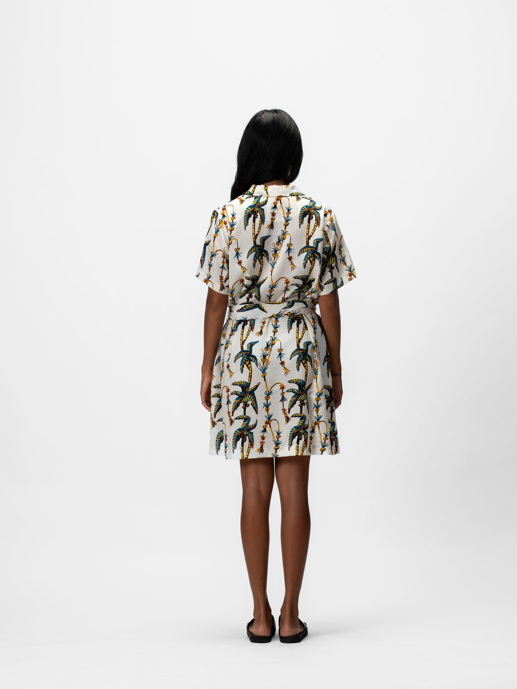 Penjor Shirt Dress Purple