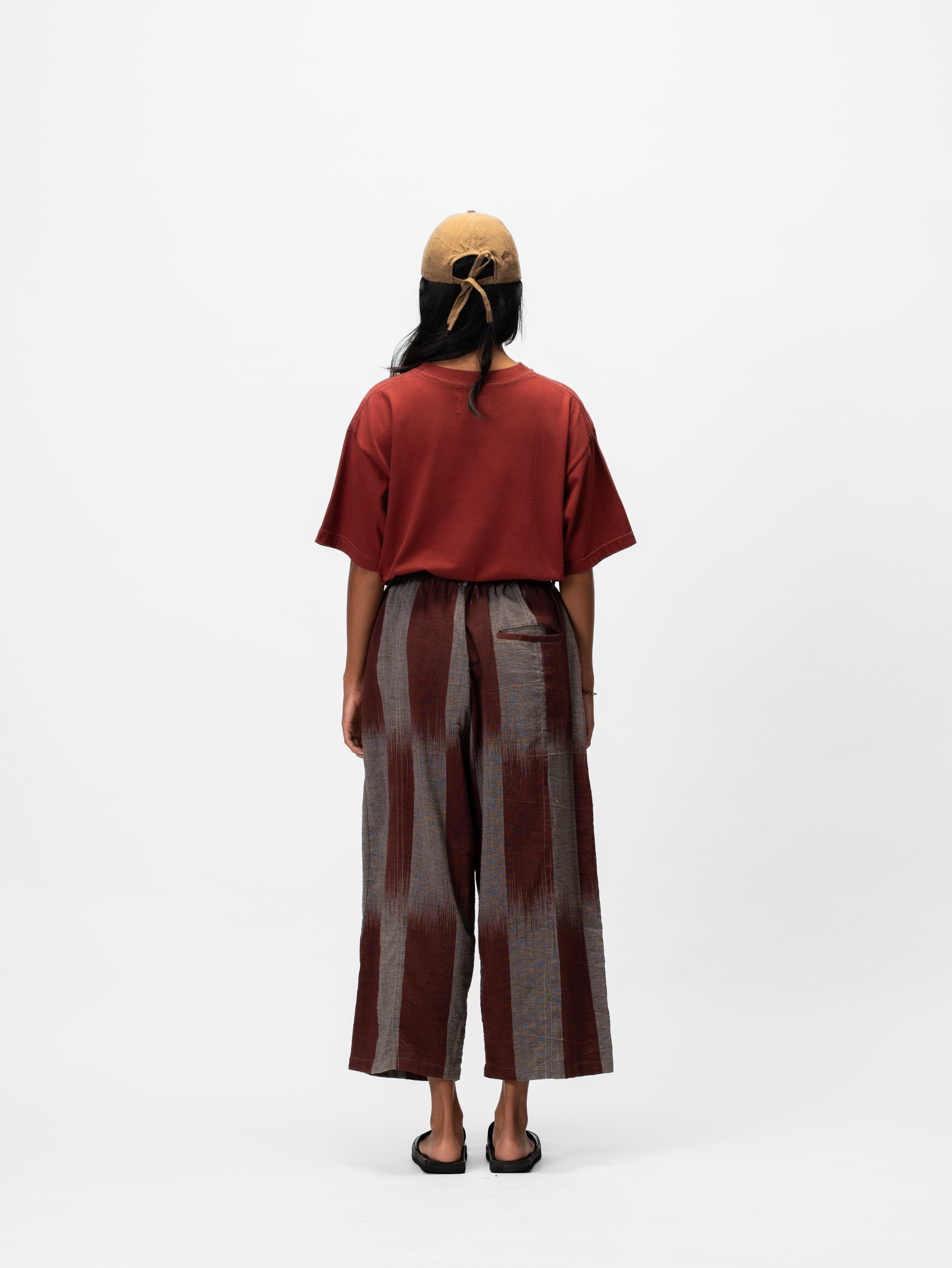 Gapura Plant Dye T-Shirt Burgundy