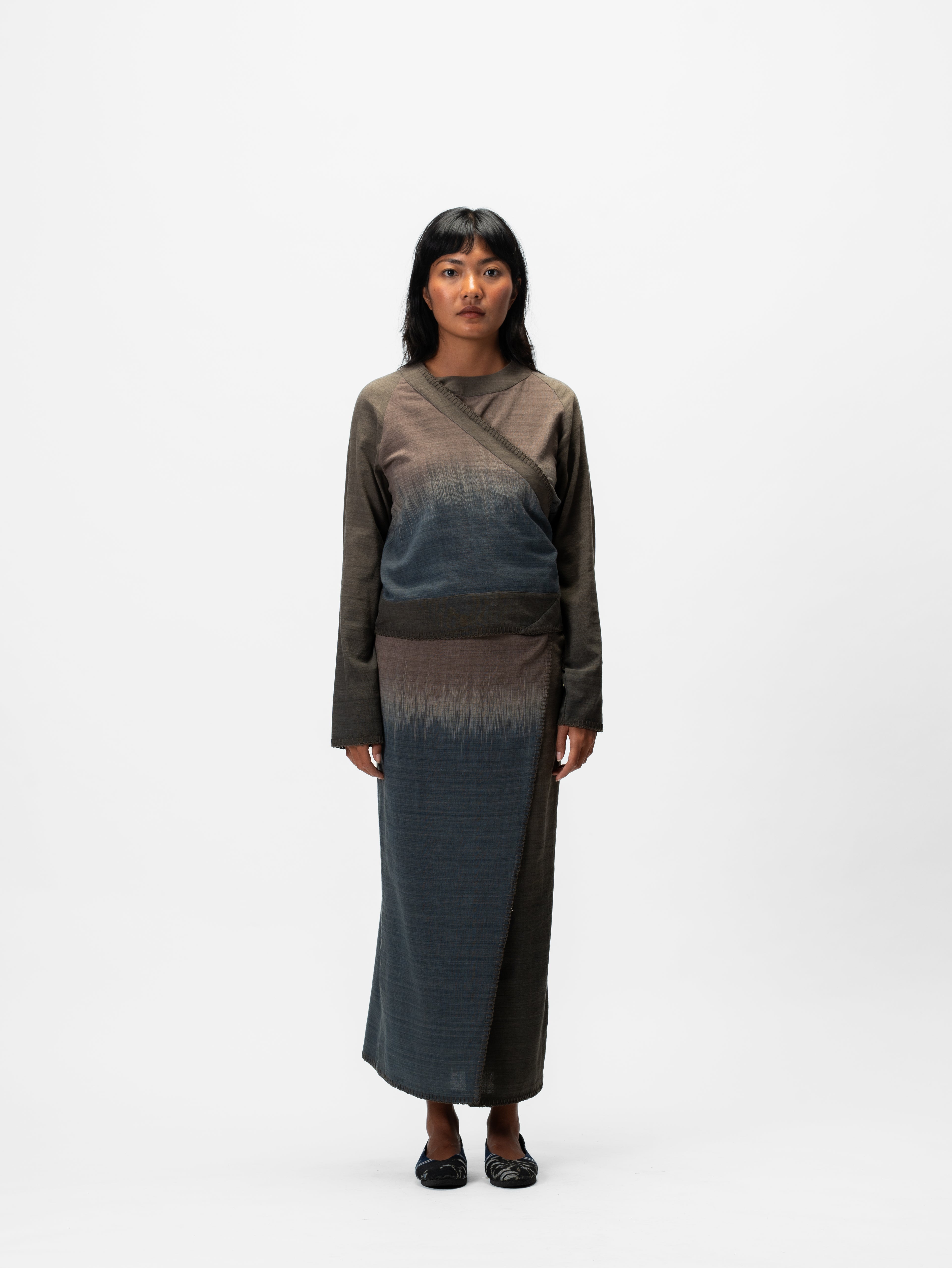 Wrap Ikat Skirt