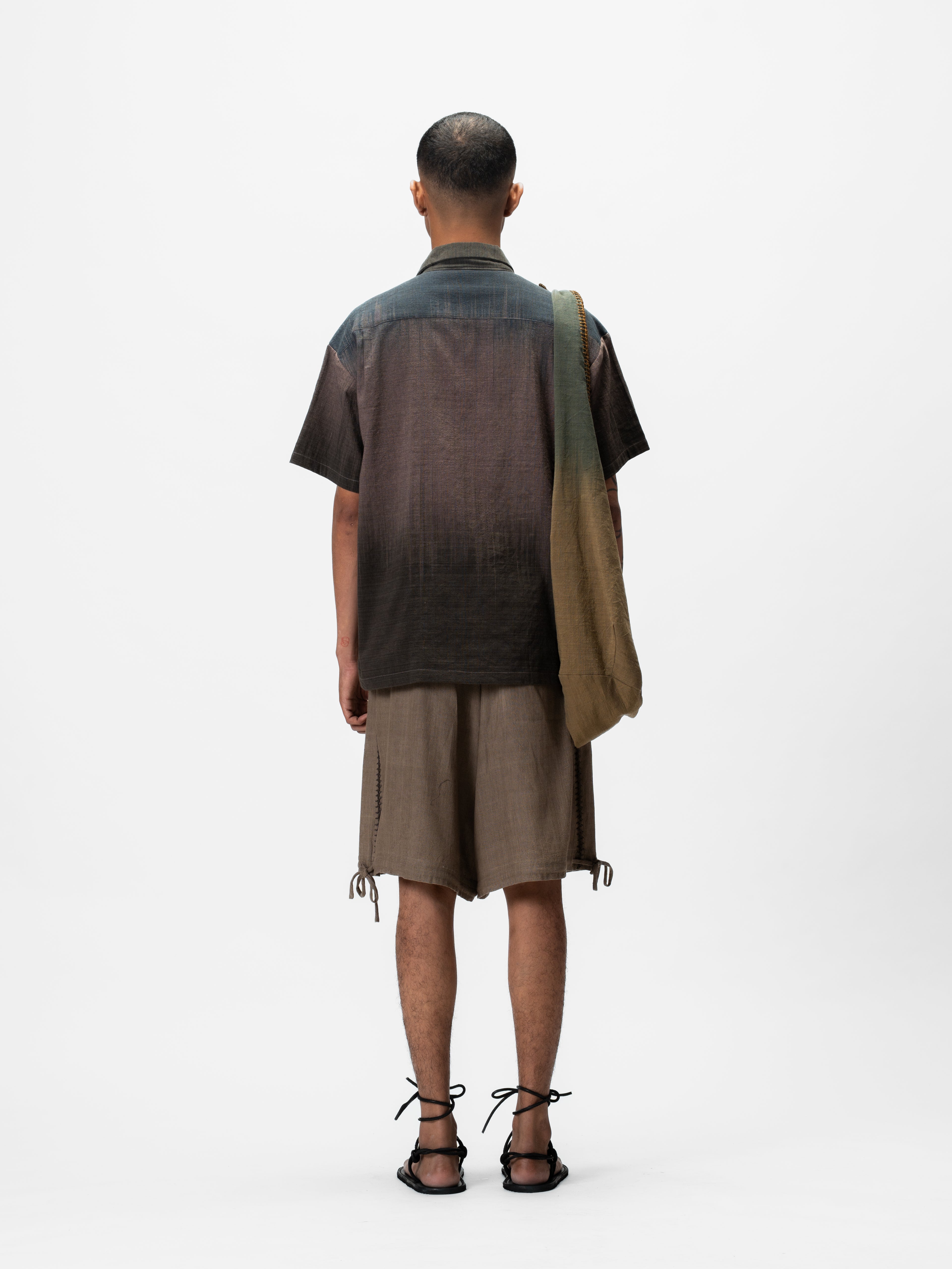 Wrap Ikat Safari Shirt