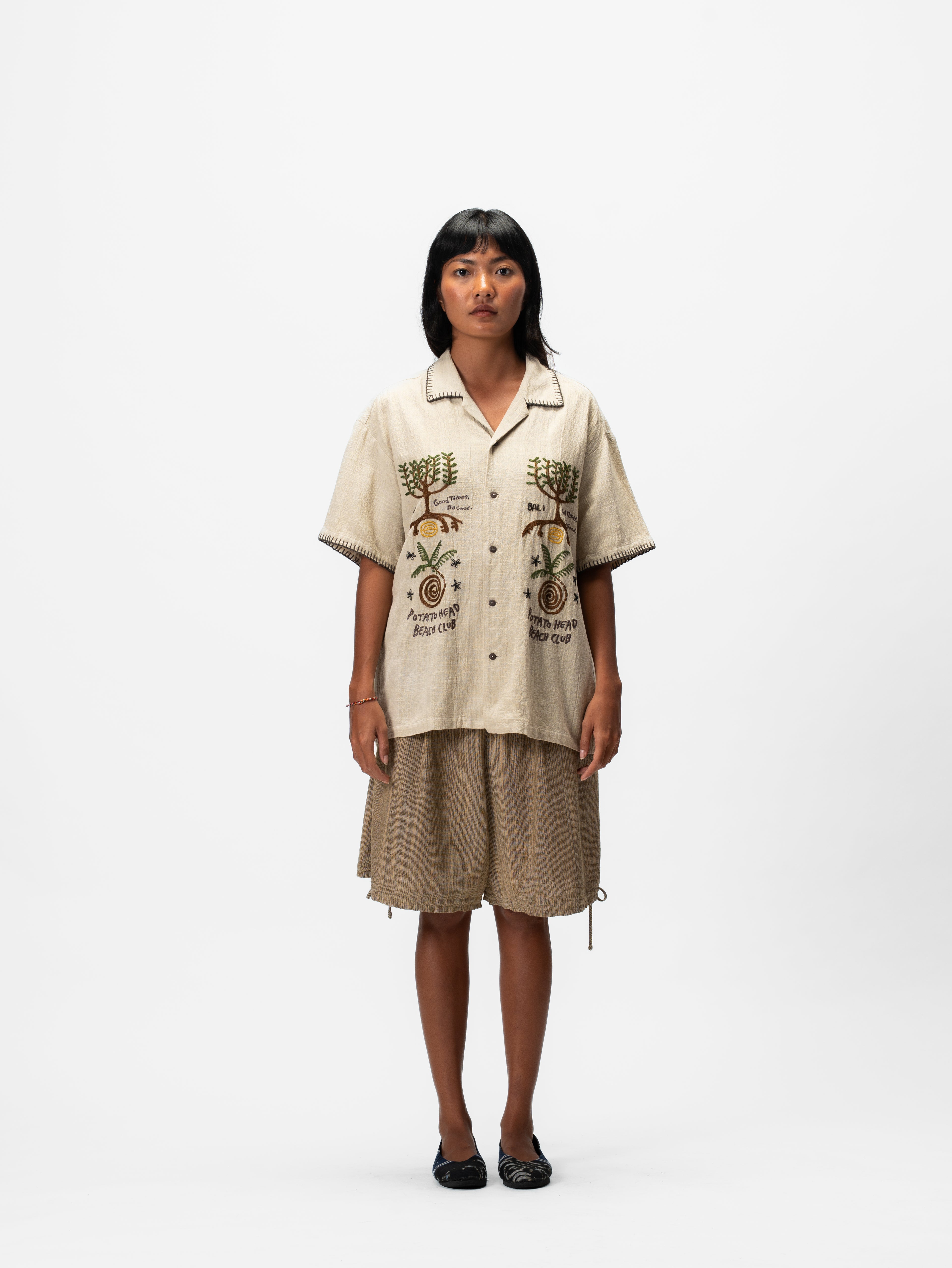 Seeds Of Life Short Sleeve Shirt Off White